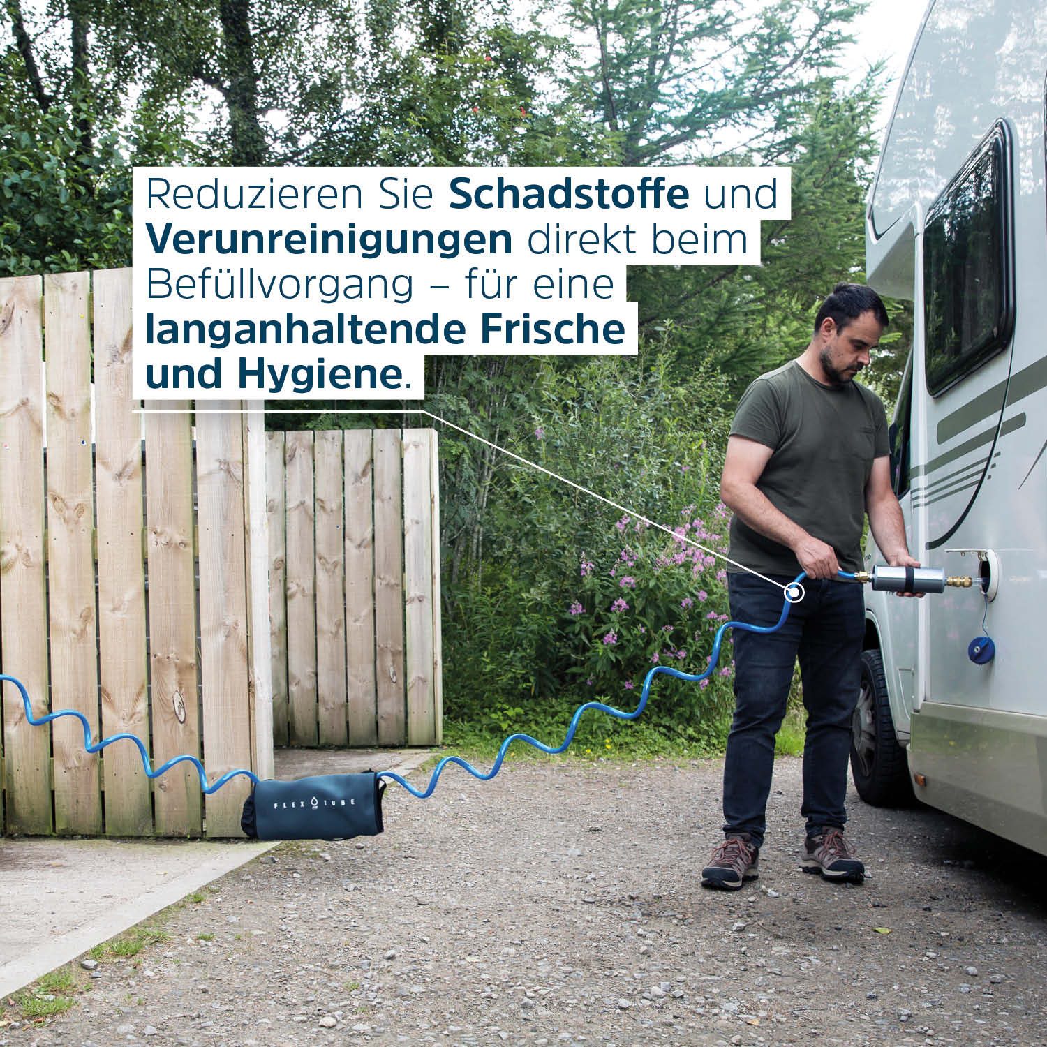 Alb Filter Wasserfilter Mobil Fusion Campingfilter, für Wohnmobil, gegen Bakterien, Doppelstufenfilter, Made in Germany