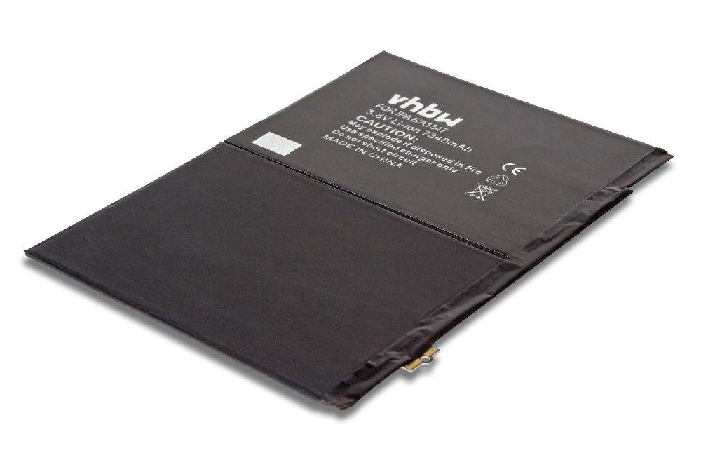 vhbw passend für Apple MH2U2LL/A, MH2V2LL/A, MH2W2LL/A, MH312LL/A, Tablet-Akku 7340 mAh