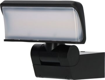 Brennenstuhl LED Wandstrahler WS 2050 S, LED fest integriert, Warmweiß, warmweiße Lichtfarbe, Strahlerkopf horizontal und vertikal schwenkbar