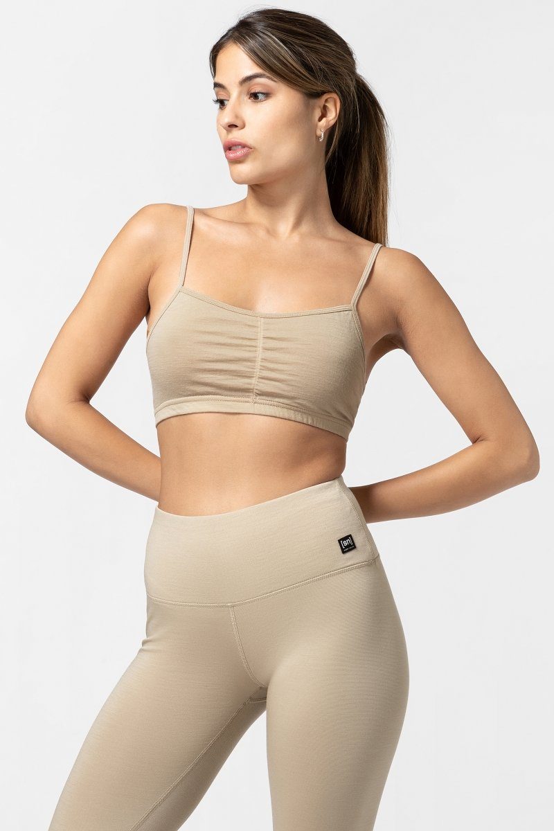 SUPER.NATURAL Sport-BH für Damen, Merino COSY BRA atmungsaktiv, bequem