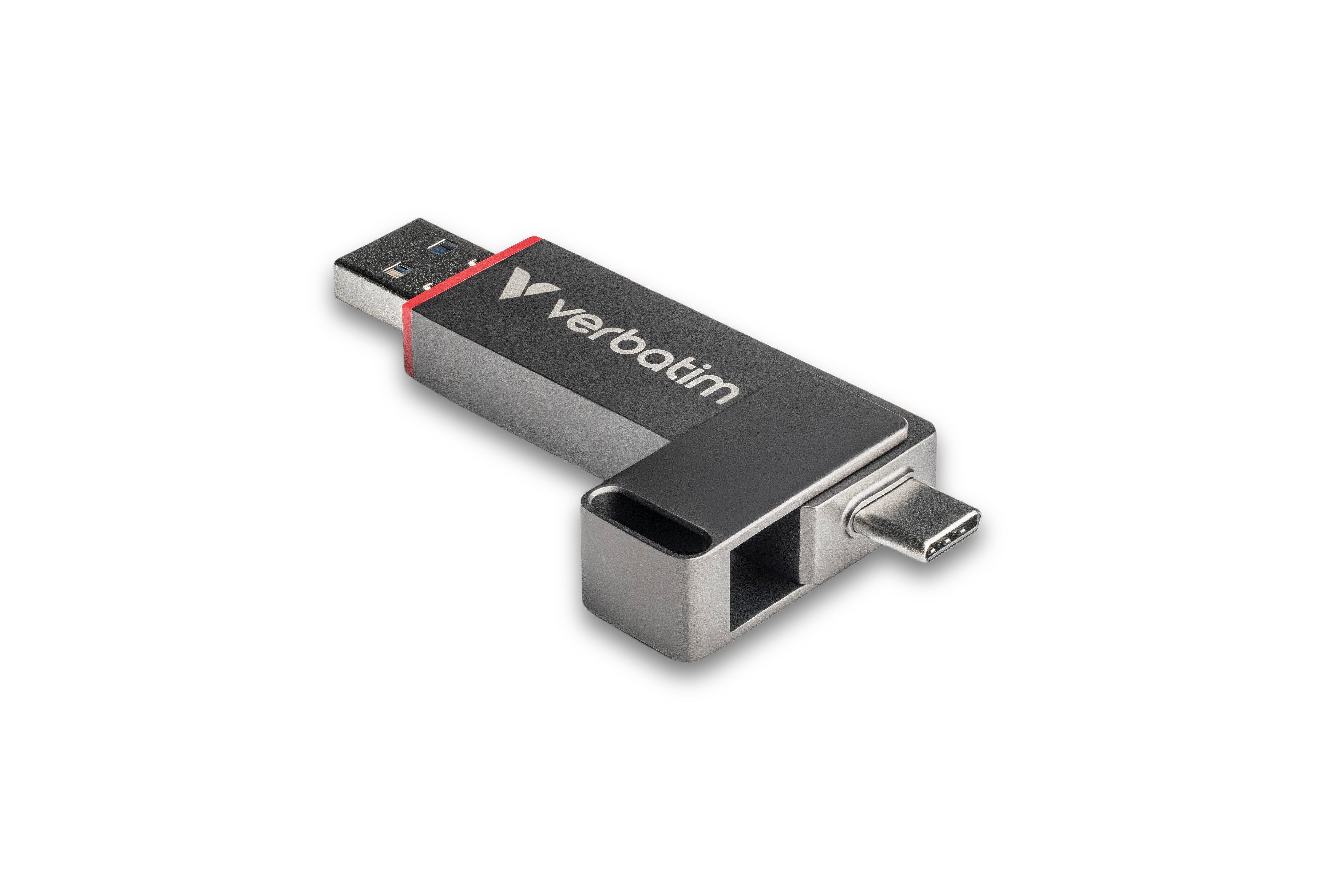 Verbatim Dual QuickStick USB-Stick (USB USB 3.2 Gen 1, Dual-Interface: USB-C & USB-A in SSD-Speed 128/256/512/1000 GB)
