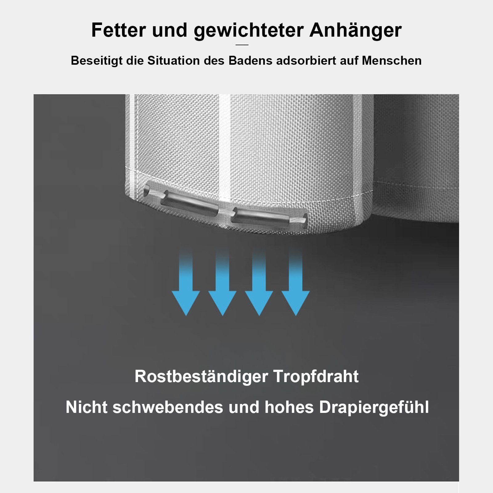OKWISH Duschvorhang Badezimmer Vorhang Badewannenvorhang Dusche Breite 180 cm (180x180 cm Wasserabweisend Anti-schimmel Waschbar 12 Duschvorhangringe, Vorhänge aus Stoff), für Badezimmer Haus Hotel Wohnung Wohnmobil Wohnheim