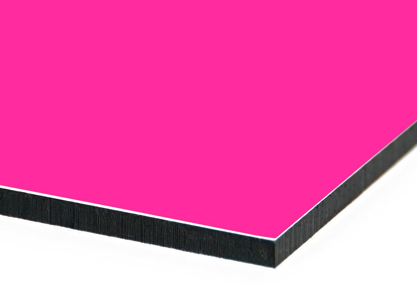 60x40x0,3 Alu-Dibond Küchenrückwand für queence (1-tlg), - Spritzschutz & Herdspritzschutz Pink - Einfarbig Spüle, - Herd - Verschiedene Farben - Fliesenschutz cm