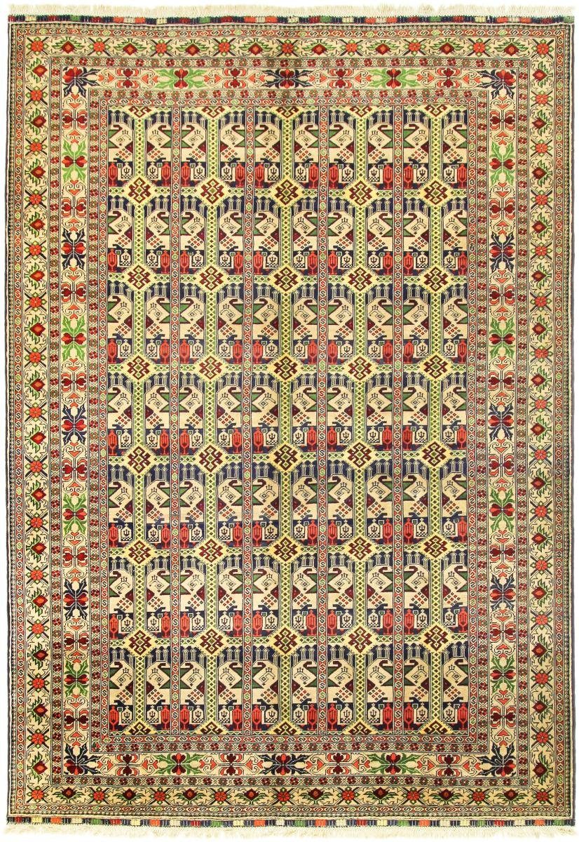 Orientteppich Afghan Marinus 207x293 Handgeknüpfter Orientteppich, Nain Trading, rechteckig, Höhe: 6 mm