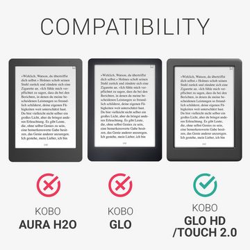 kwmobile E-Reader-Hülle Hülle für Kobo Glo HD Touch 2.0 eReader Klapphülle Cover e Reader Case, Klapphülle kompatibel mit Kobo Glo HD / Touch 2.0 - Hülle eReader