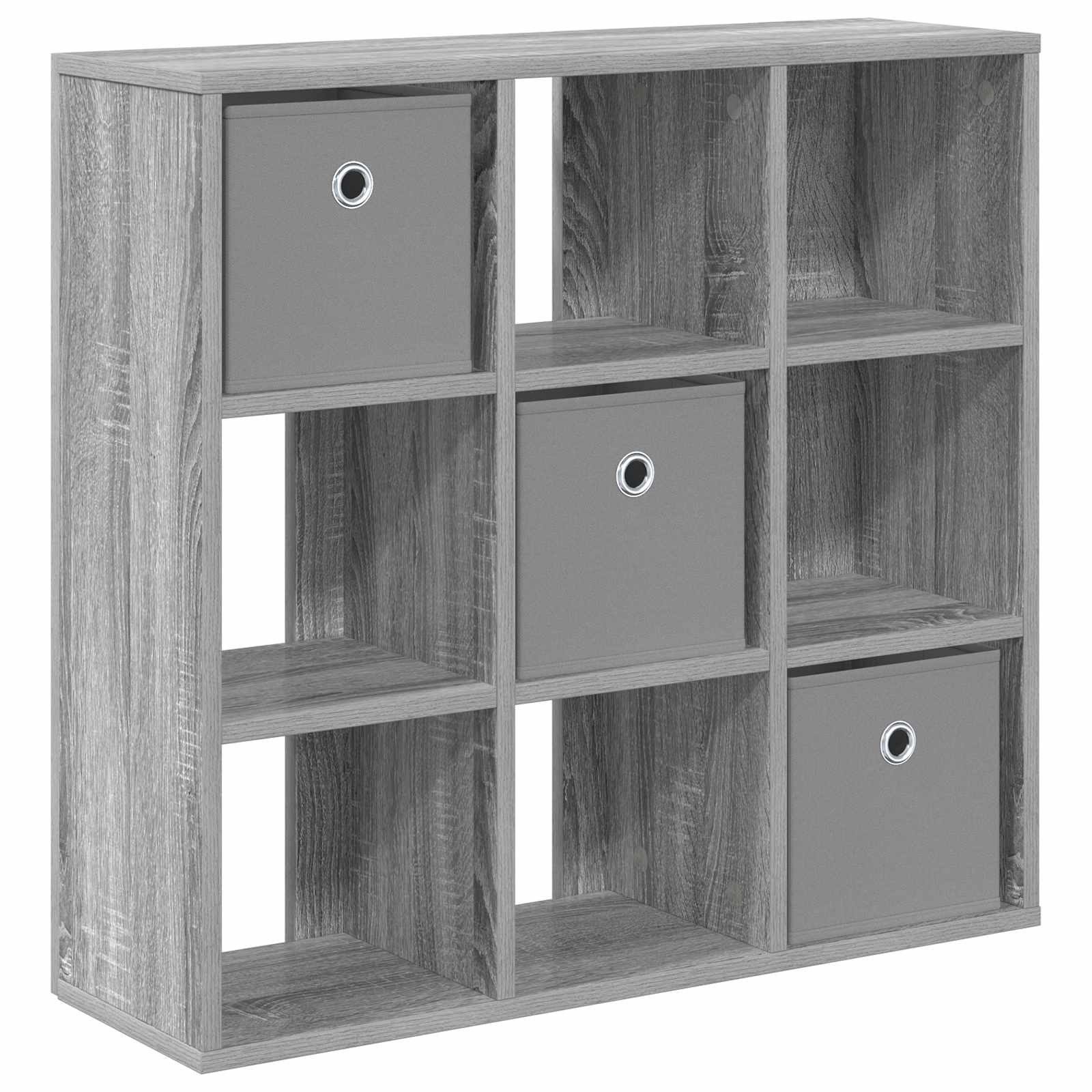 vidaXL Sideboard Sideboard Sonoma-Grau 73,5 x 24 x 69,5 cm (1 St)
