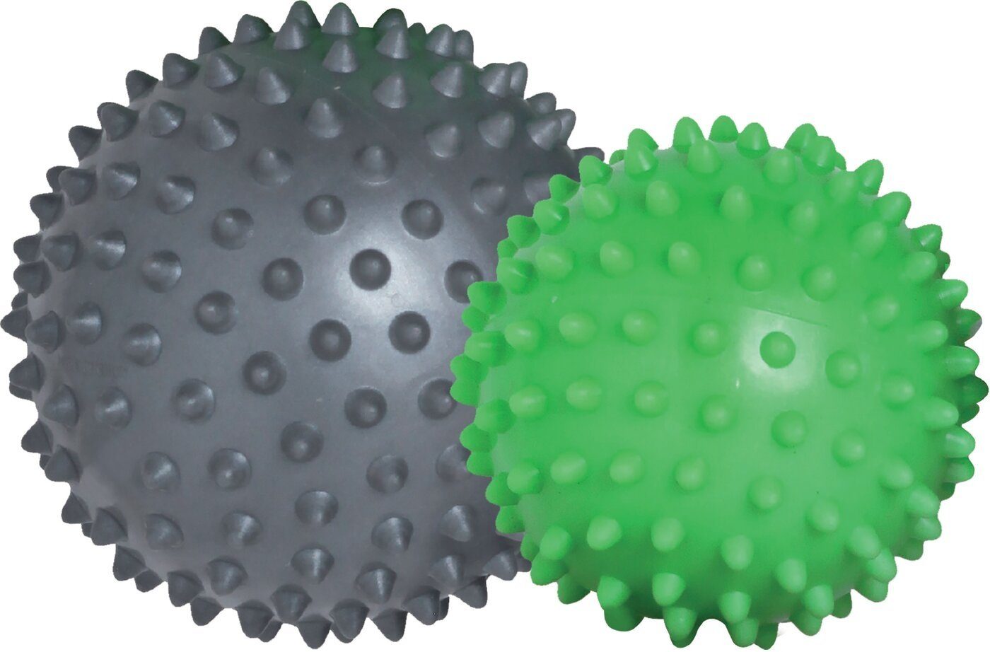 Physioball MASSAGE BÄLLE im 2er Set (green-grey) Keine Farbe
