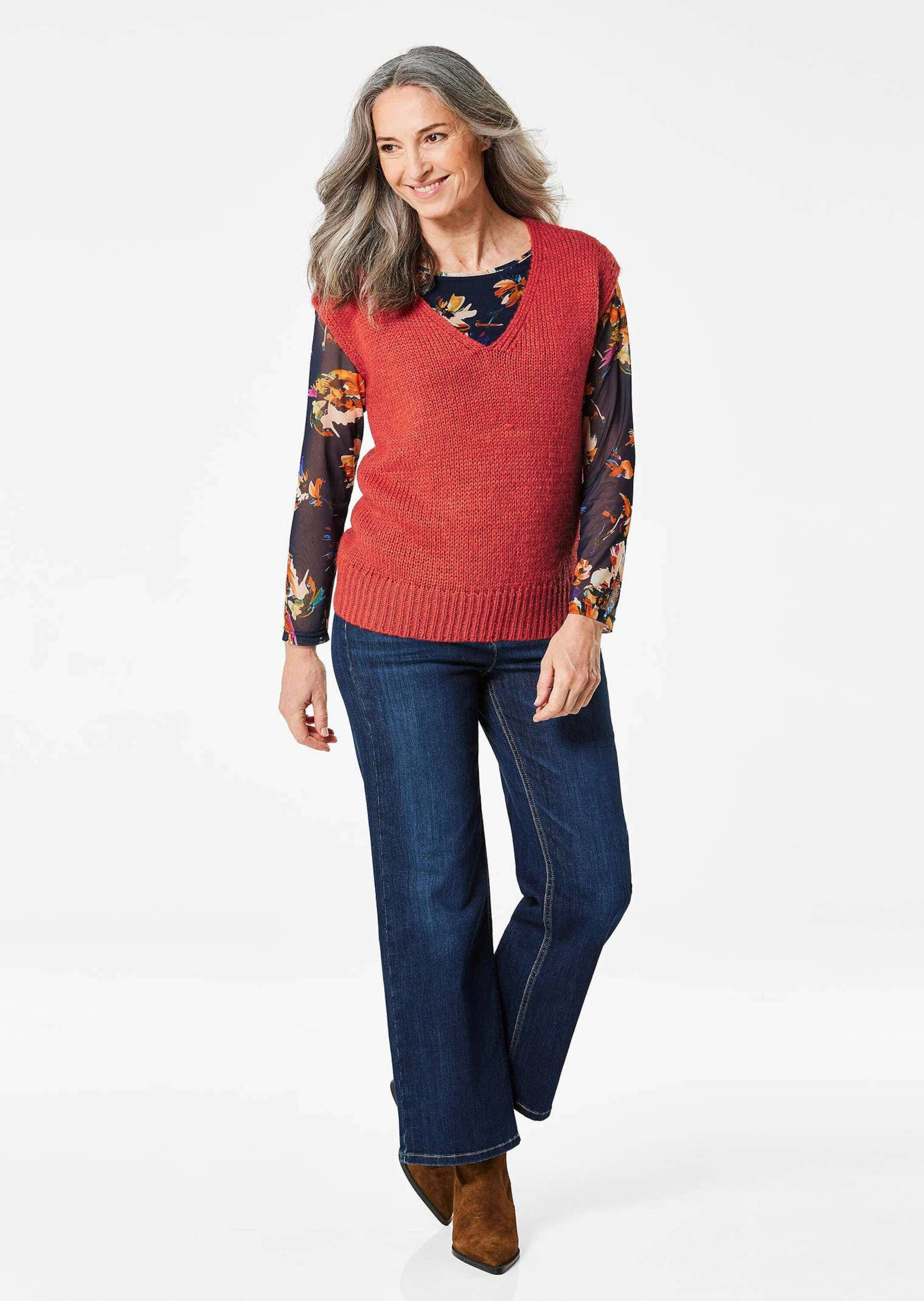 GOLDNER Strickpullover Pullunder