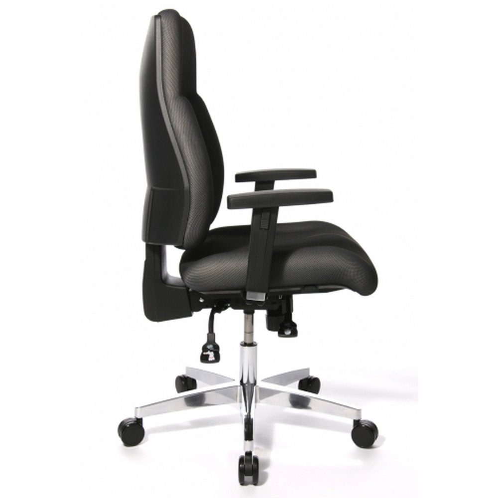 Drehstuhl Bürostuhl AL.G3 St), P91 Profi Stoff ergonomisch (1 Schreibtischstuhl TOPSTAR Grau