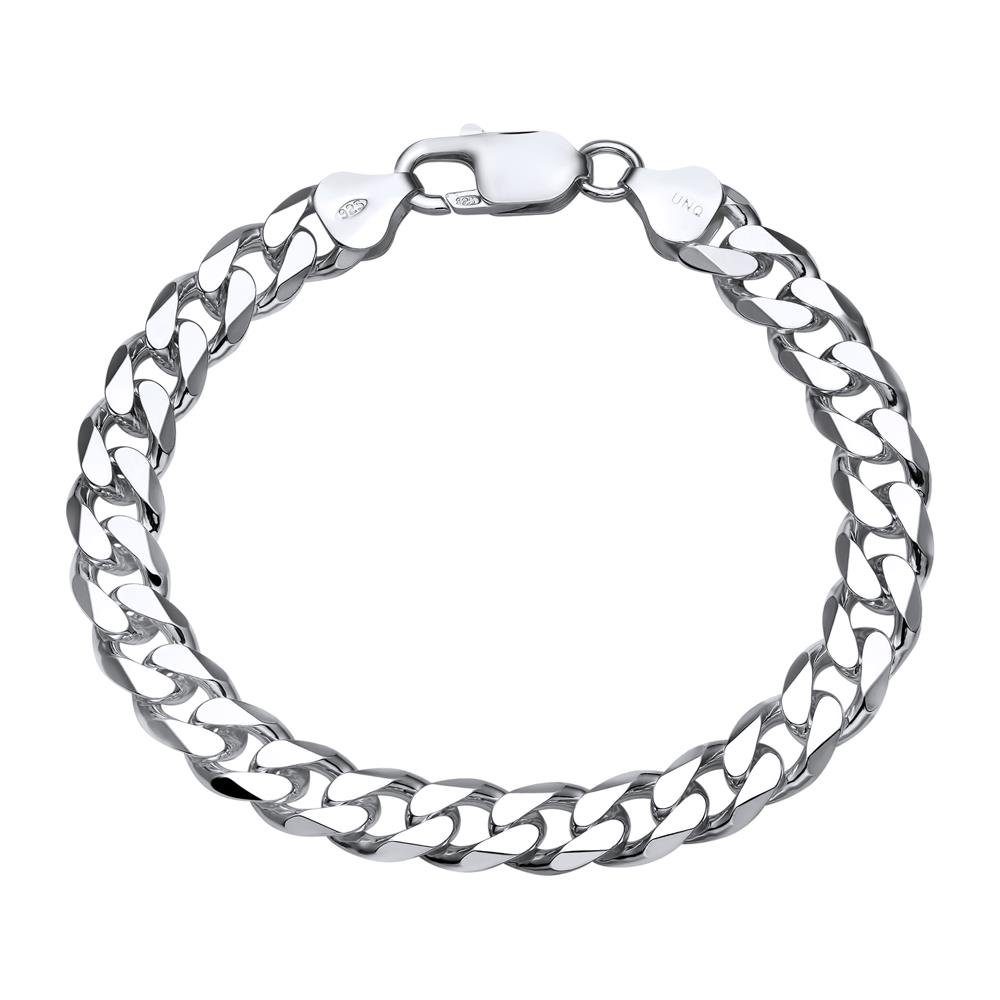 JEWLIX Panzerarmband JEWLIX Herren 925 Silber Panzerkette Armband, 8mm Breit Hochglanz 19cm