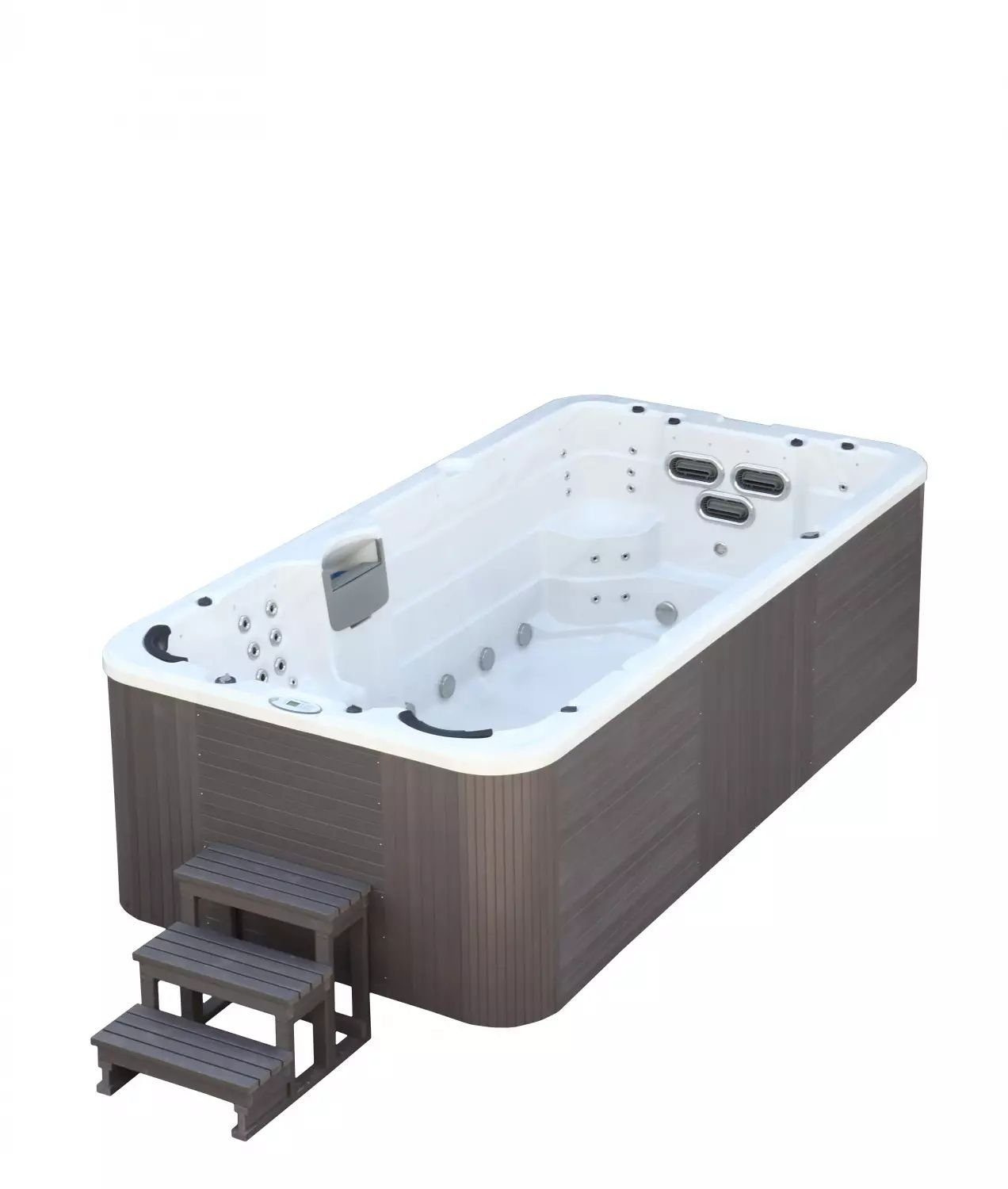 PureHaven Whirlpool Swim Spa 445x230x131 cm für bis zu 8 Personen UV-Wasseraufbereitung