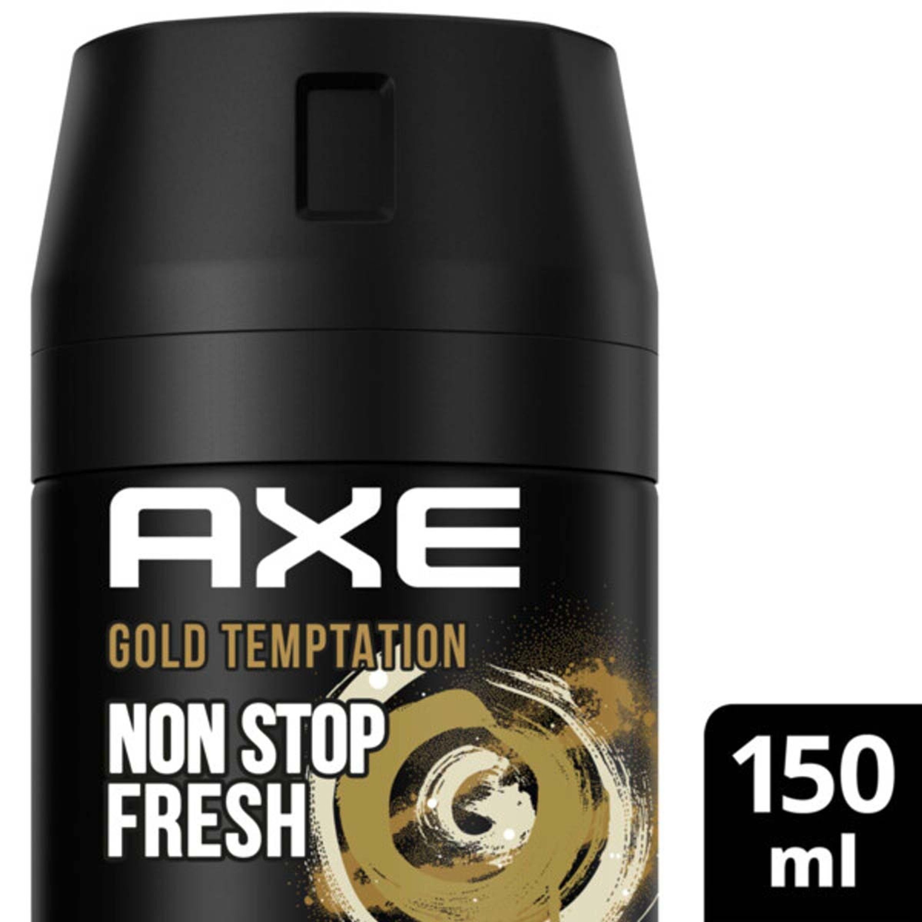 Deodorant 150ml Bodyspray Temptation Deospray axe Aluminium 6x ohne Gold Deo-Set