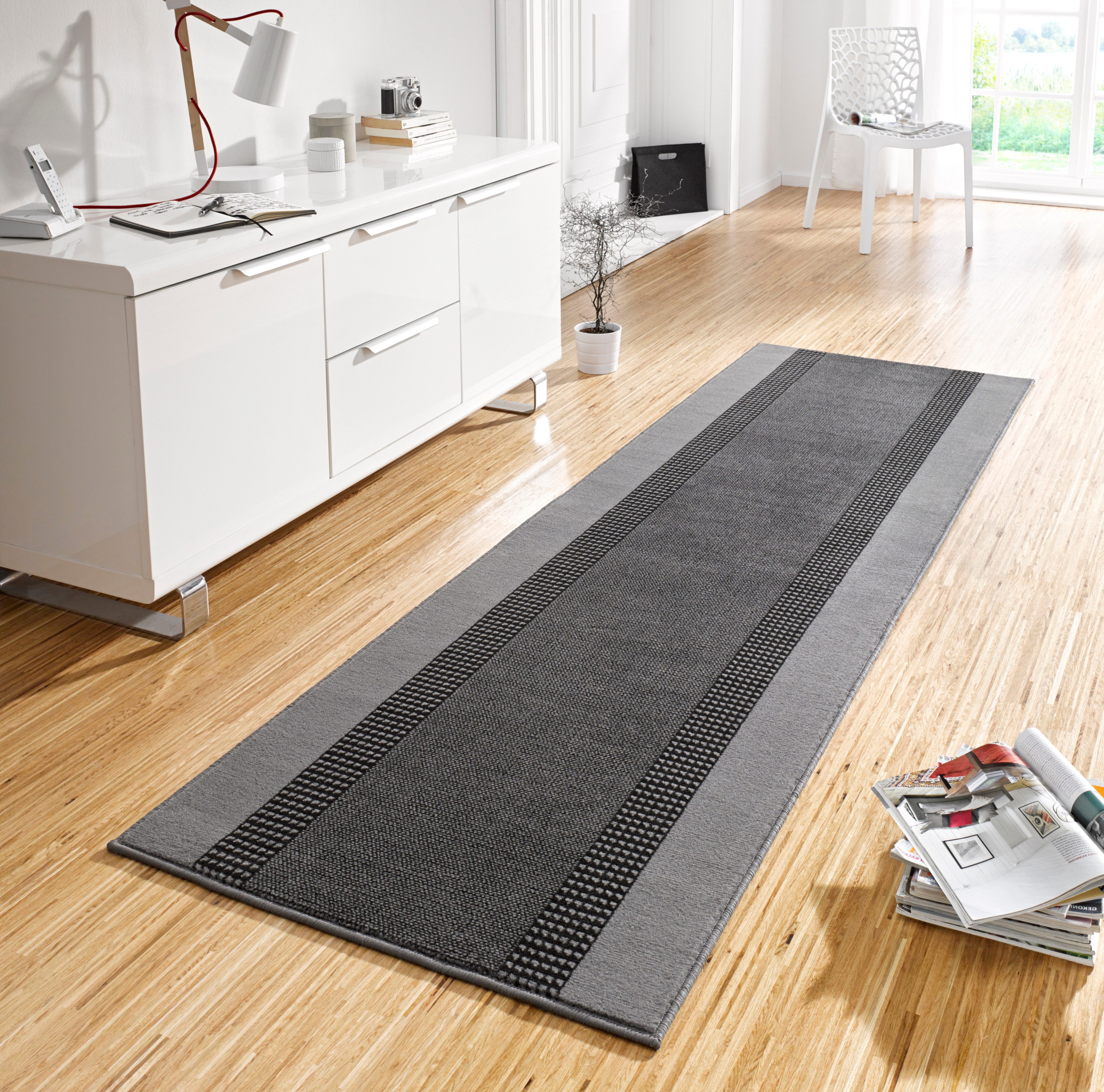 HANSE Home Teppich Band, rechteckig, Höhe: 9 mm, Kurzflor, weich, Läufer Größen, Wohnzimmer, Schlafzimmer, Esszimmer