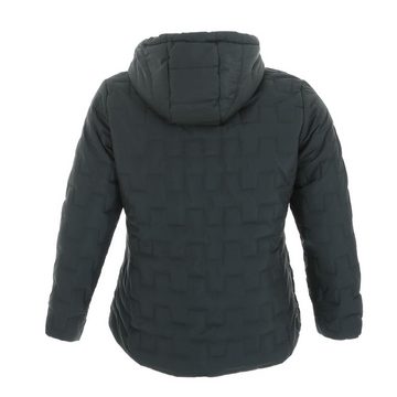 Ital-Design Steppjacke Damen Freizeit Kapuze (abnehmbar) Leicht gefüttert Übergangsjack in Grün