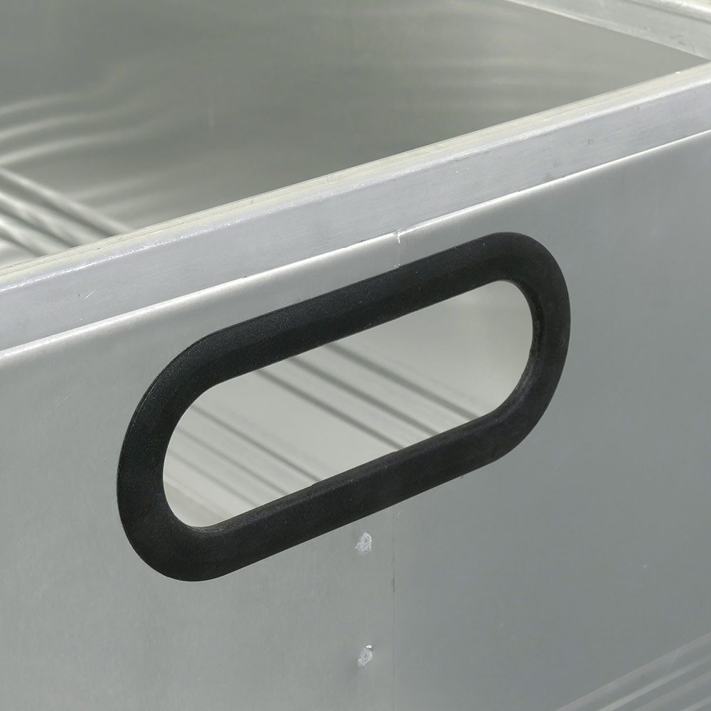 BRB-Lagertechnik Aufbewahrungsbox Alu-Transportkasten, LxBxH 700x500x375 mm, 118 Liter, Ideal zum Lagern, Verpacken und Transportieren – Bild 2 von 2
