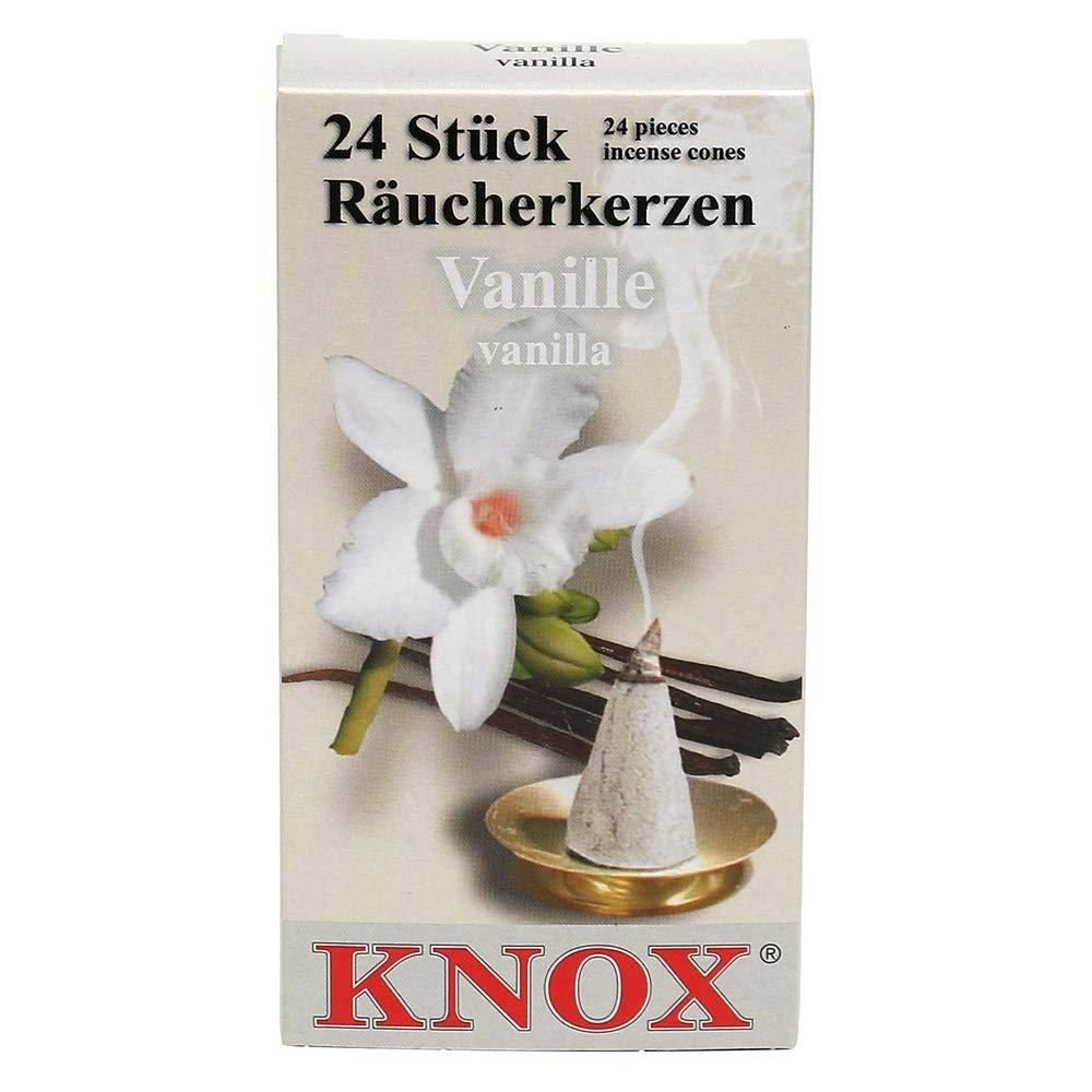 KNOX Duftkerze 4 Päckchen Räucherkerzen- Vanille - 24er Packung günstig online kaufen