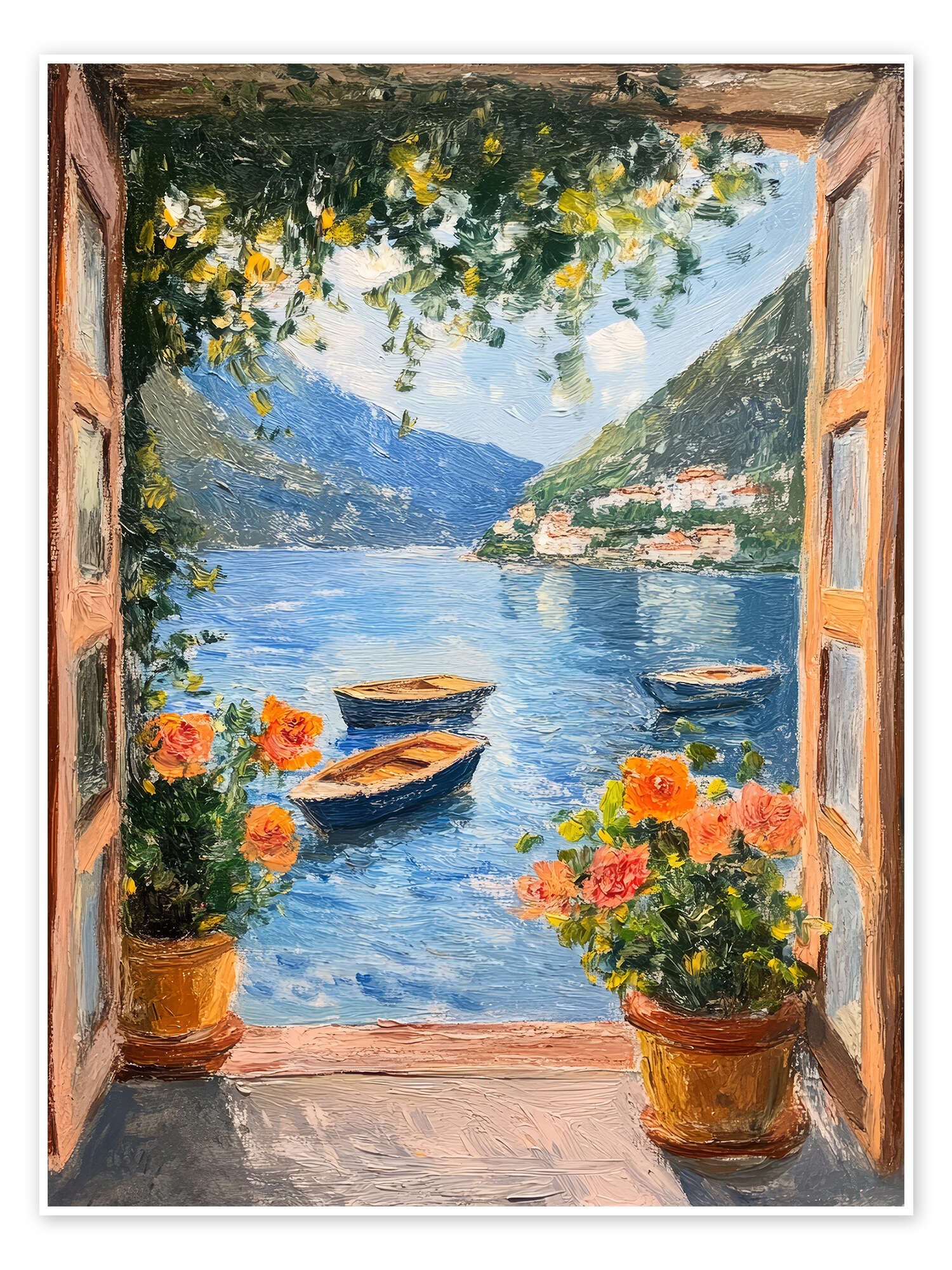 Posterlounge Poster DejaReve, Augustnachmittag, Mediterran Malerei günstig online kaufen