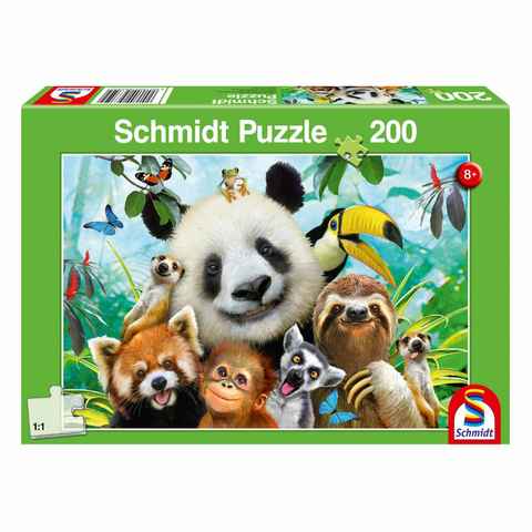 Schmidt Spiele Puzzle Einfach tierisch, 200 Puzzleteile