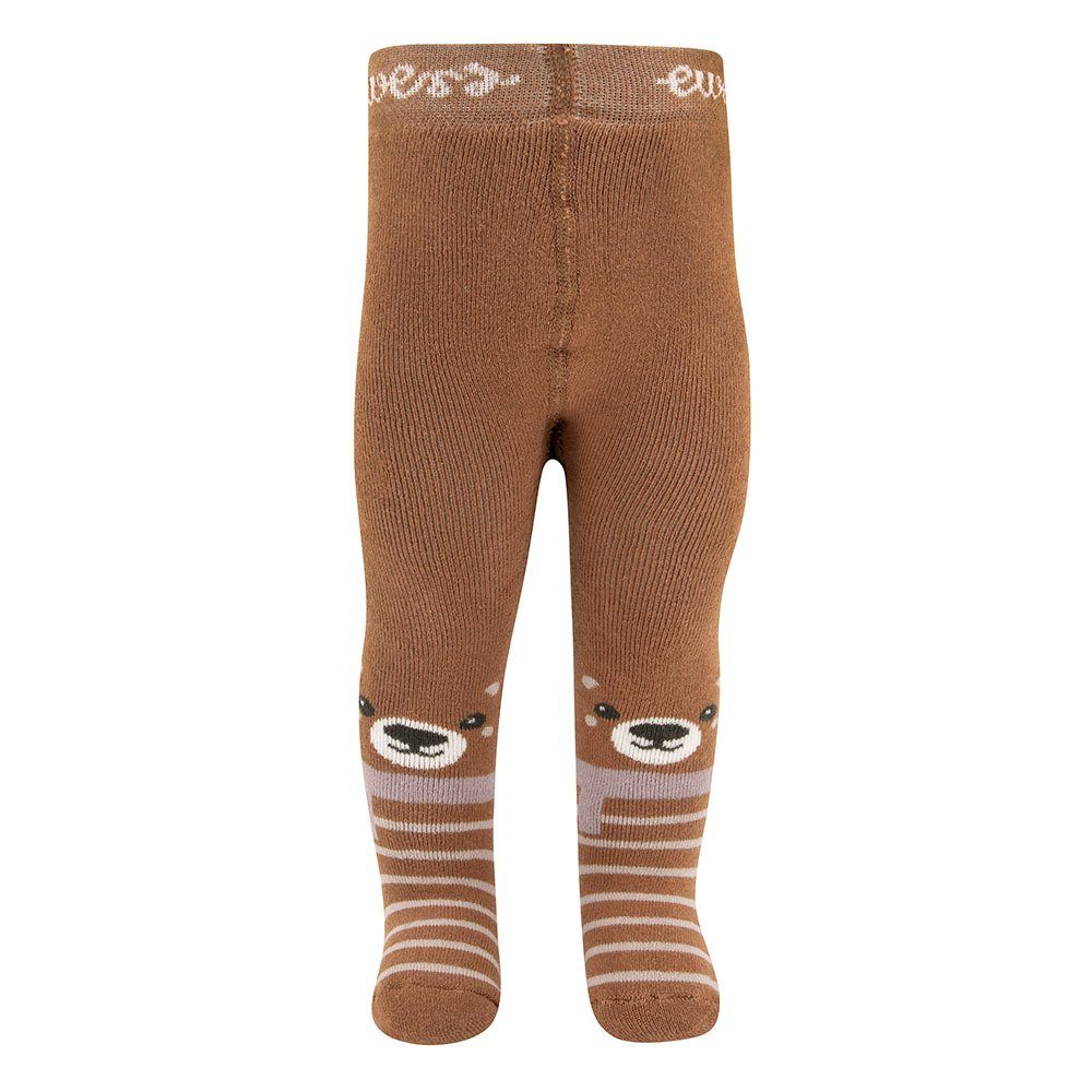 Ewers Thermostrumpfhose Thermo Strumpfhose Teddygesicht hoher Baumwollanteil braun