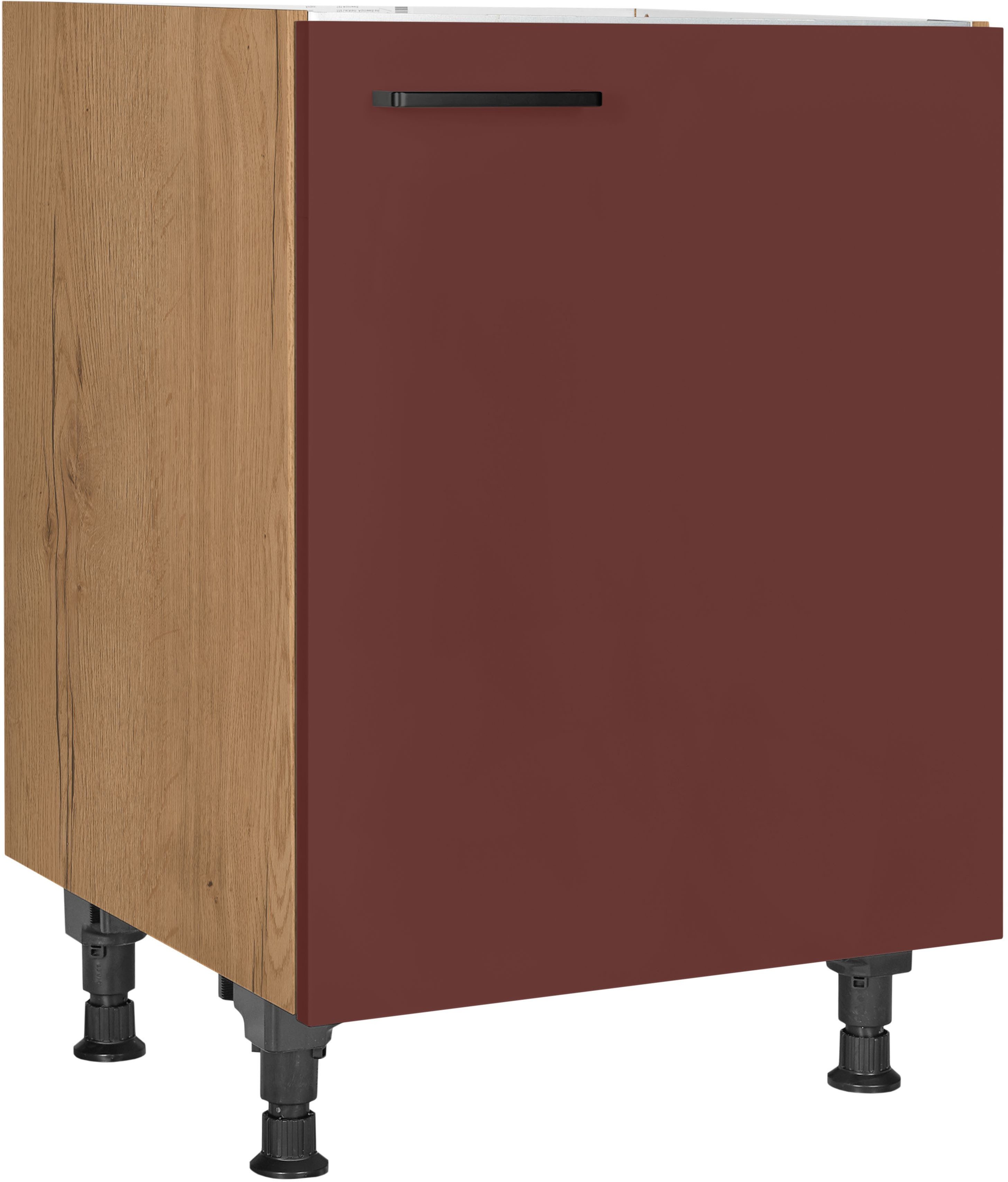 nobilia® Spülenschrank "Easytouch", Ausrichtung wählbar, vormontiert, in den Breiten 45 und 60 cm, mit höhenverstellbaren Sockelfüßen