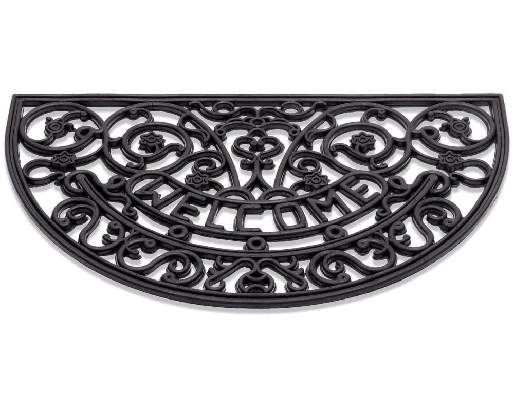 matches21 HOME & HOBBY Fußmatte Fussabtreter Welcome Gusseisen-Optik halbru günstig online kaufen