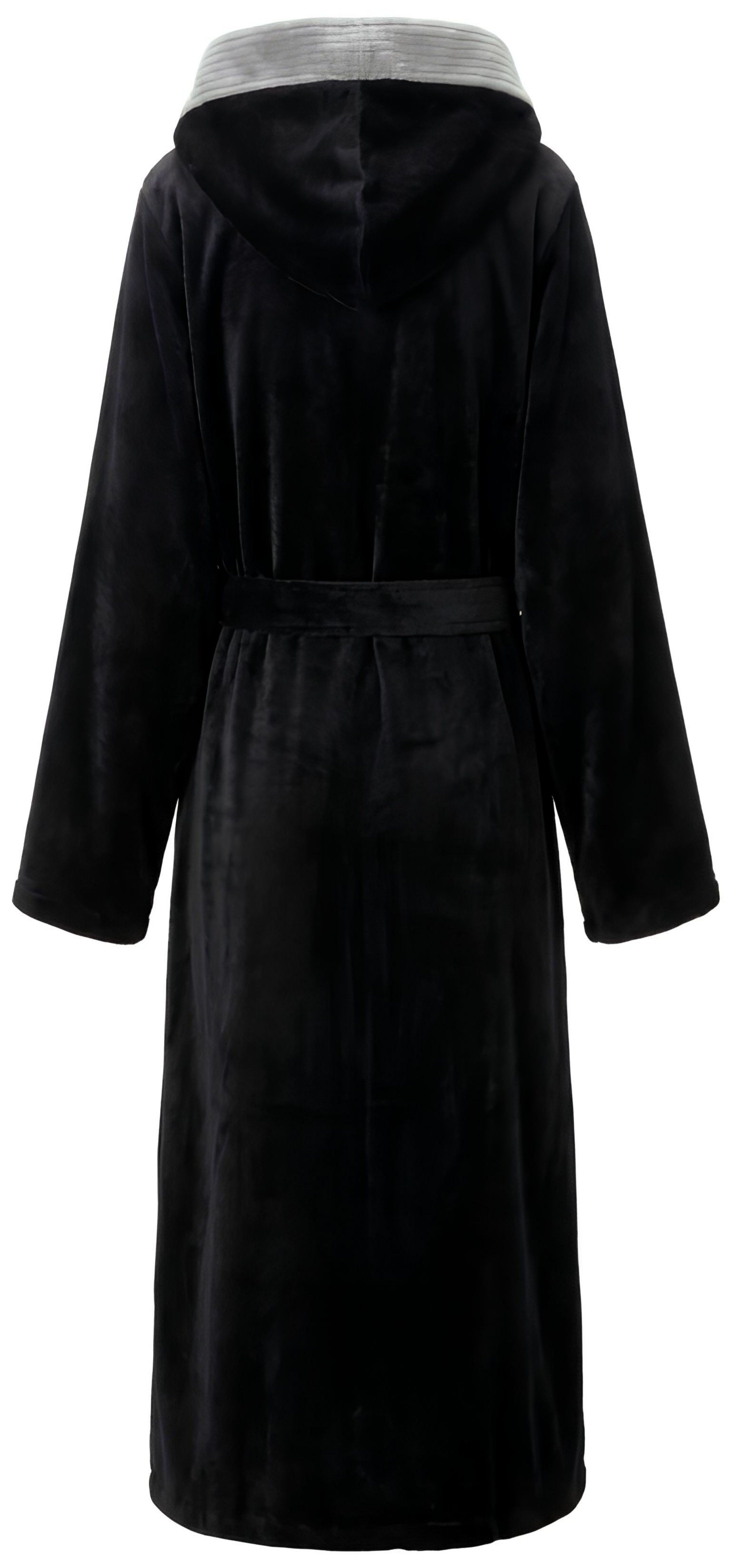 OTTO home Unisex-Bademantel Miia, ideal für Sauna, Spa & im Urlaub, Langform, Microfaser, Kapuze, Gürtel, weich und kuschelig, plüsch, für Damen und Herren, S-X – Bild 5 von 5