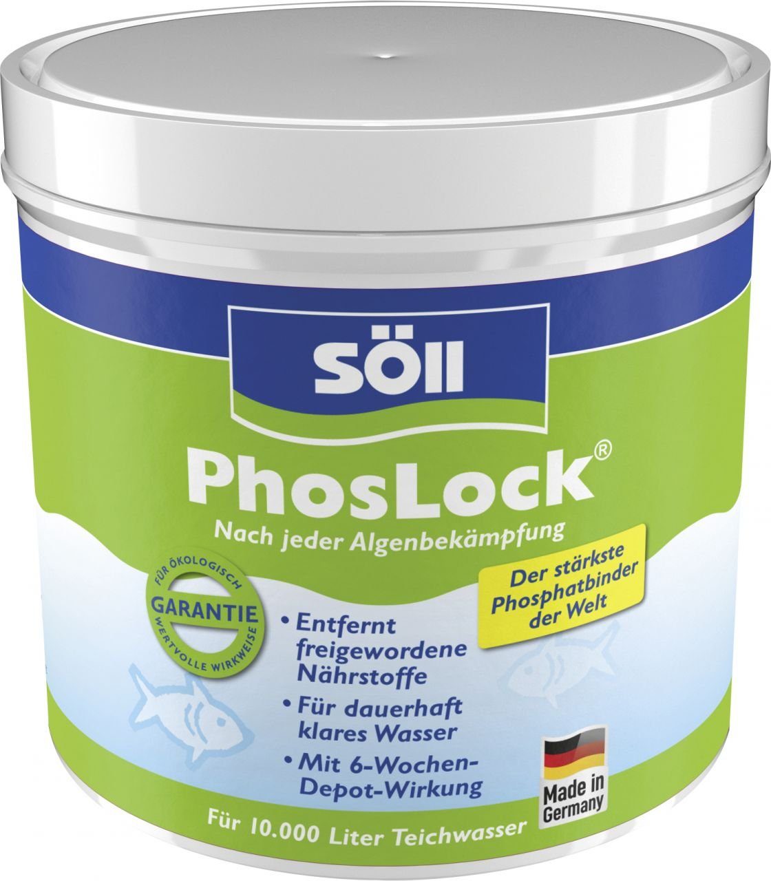 SÖLL Teichpflege Söll PhosLock® AlgenStopp 500 g, Anwendungsbereich