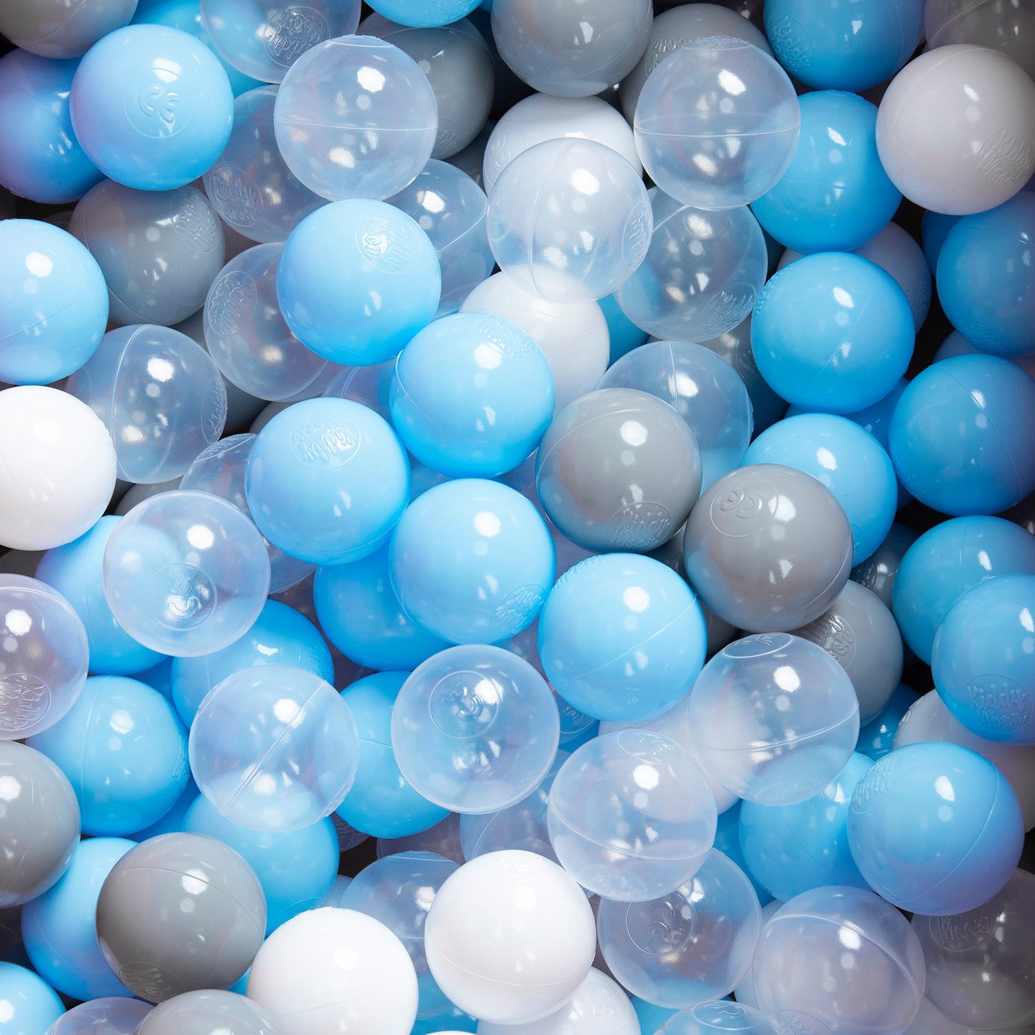 KiddyMoon Bällebad-Bälle ZK6 (Baby Plastikbälle Spielbälle), Made in Europe