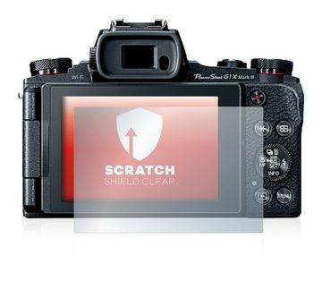 upscreen Schutzfolie für Canon PowerShot G1 X Mark III, Displayschutzfolie, Folie klar Anti-Scratch Anti-Fingerprint