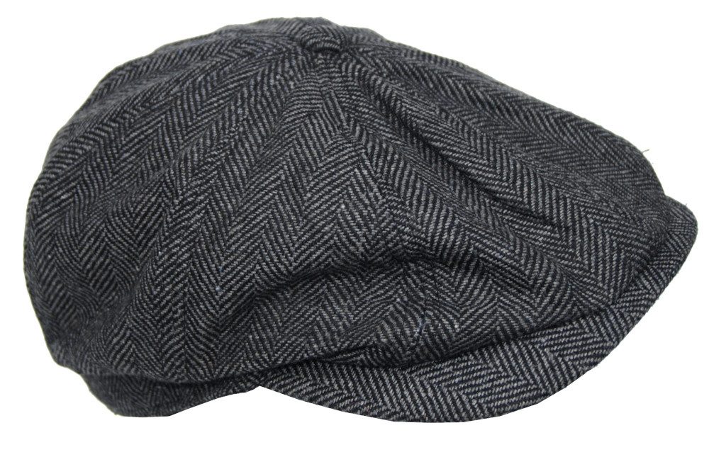 Cool4 Schiebermütze Gatsby 8-Panel Herbst Flatcap Peaky Blinders Heringbone günstig online kaufen