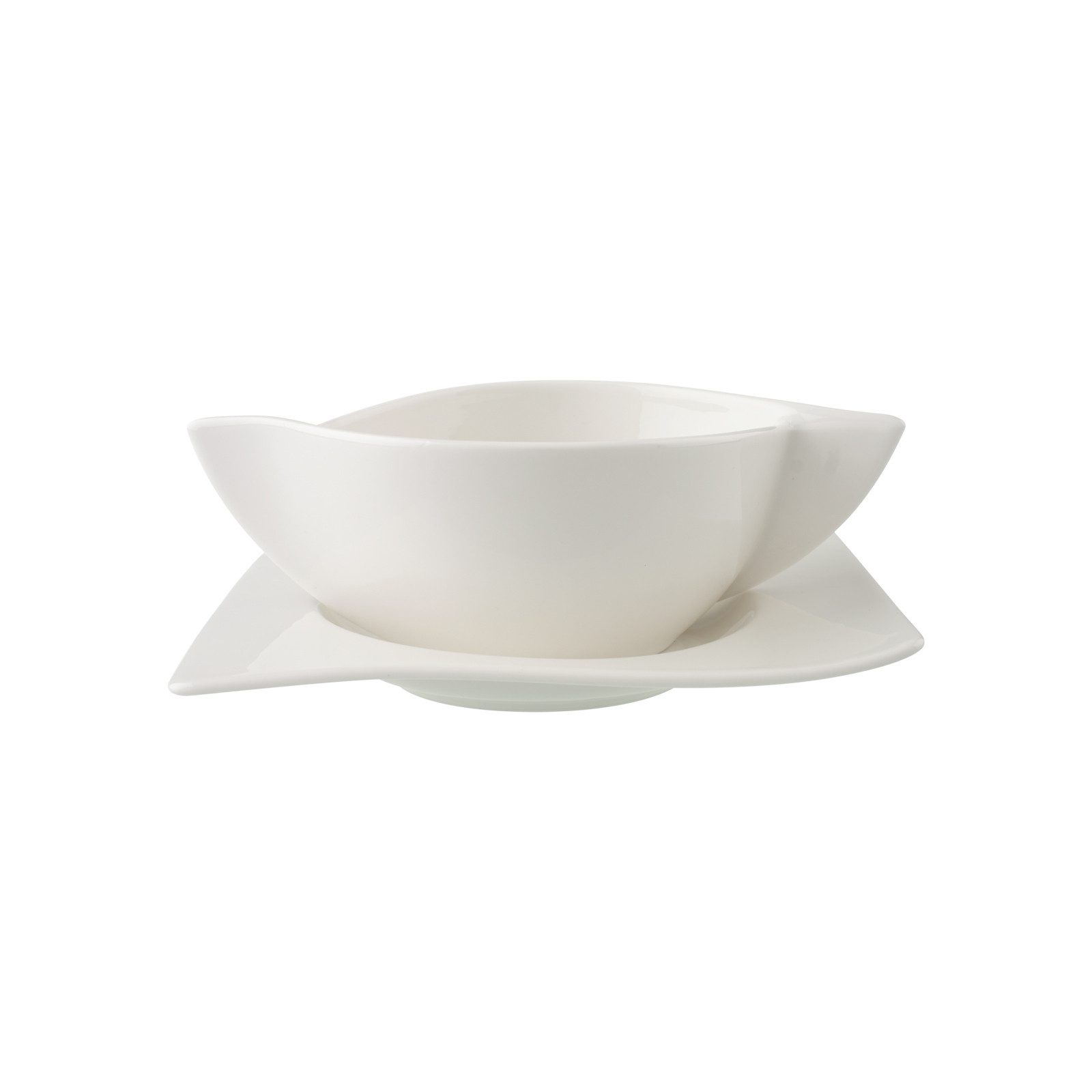Villeroy & Boch Suppenteller NewWave Suppentasse mit Untertasse 260 ml, (2 St)
