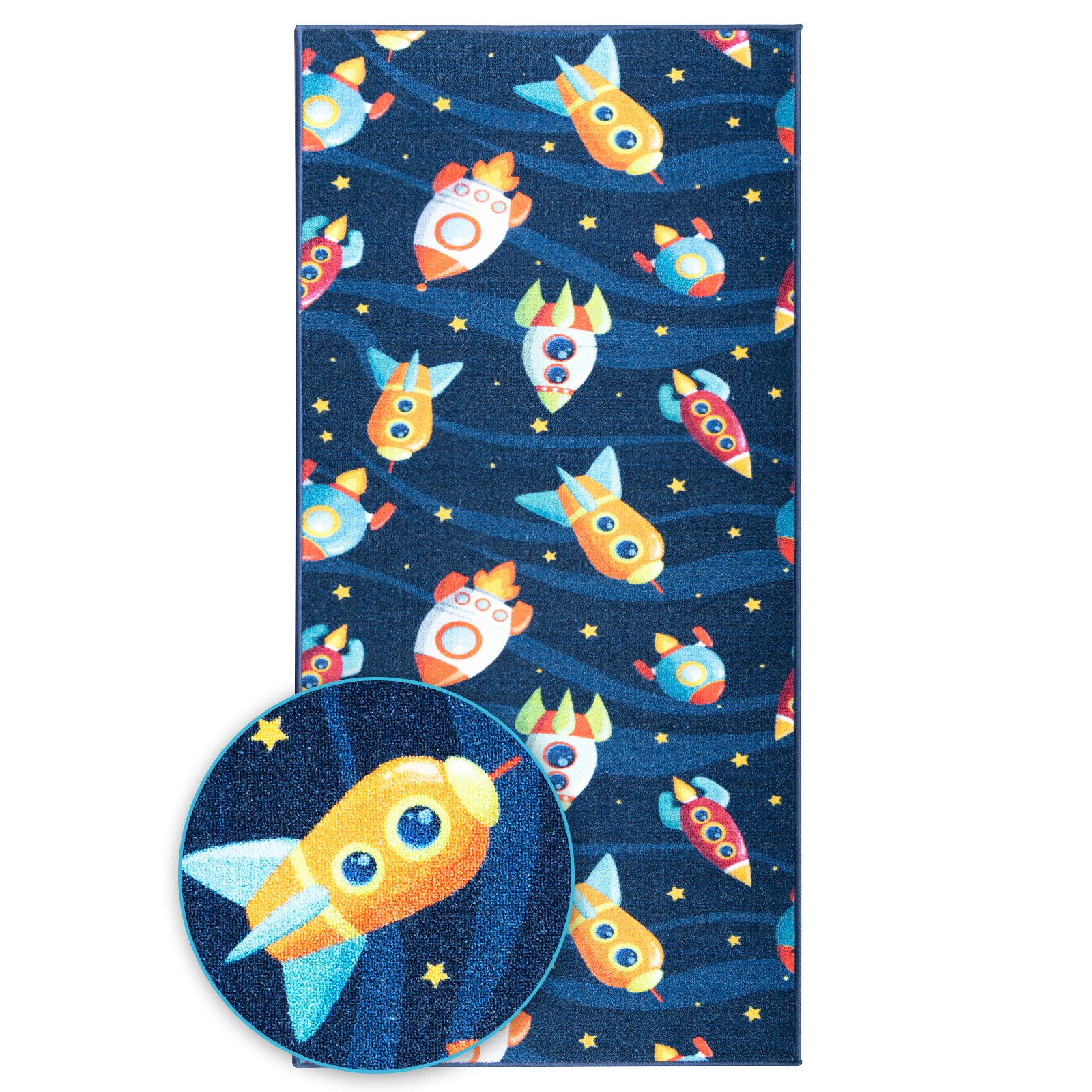 Kubus Kinderteppich Ball&Space, Teppich für Jungen günstig online kaufen