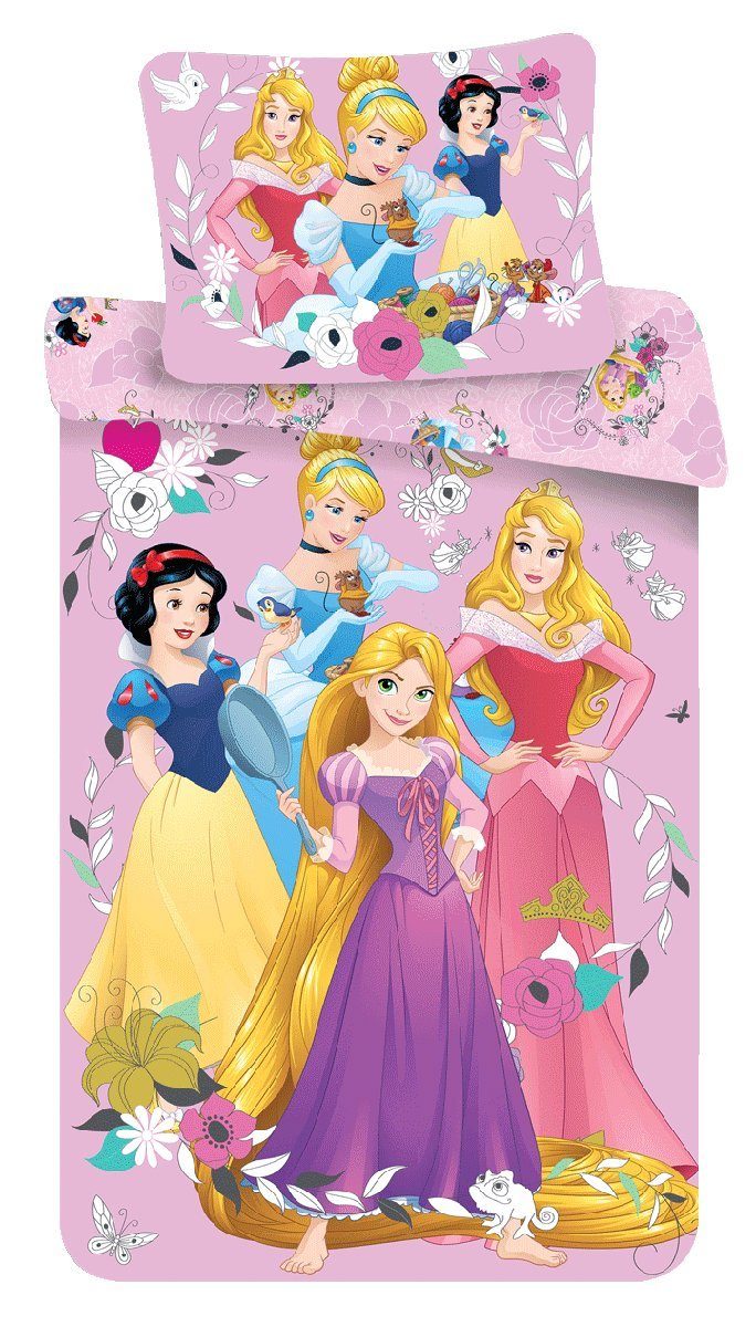 Jerry Fabrics Kinderbettwäsche Princess Pink, Renforcé, günstig online kaufen