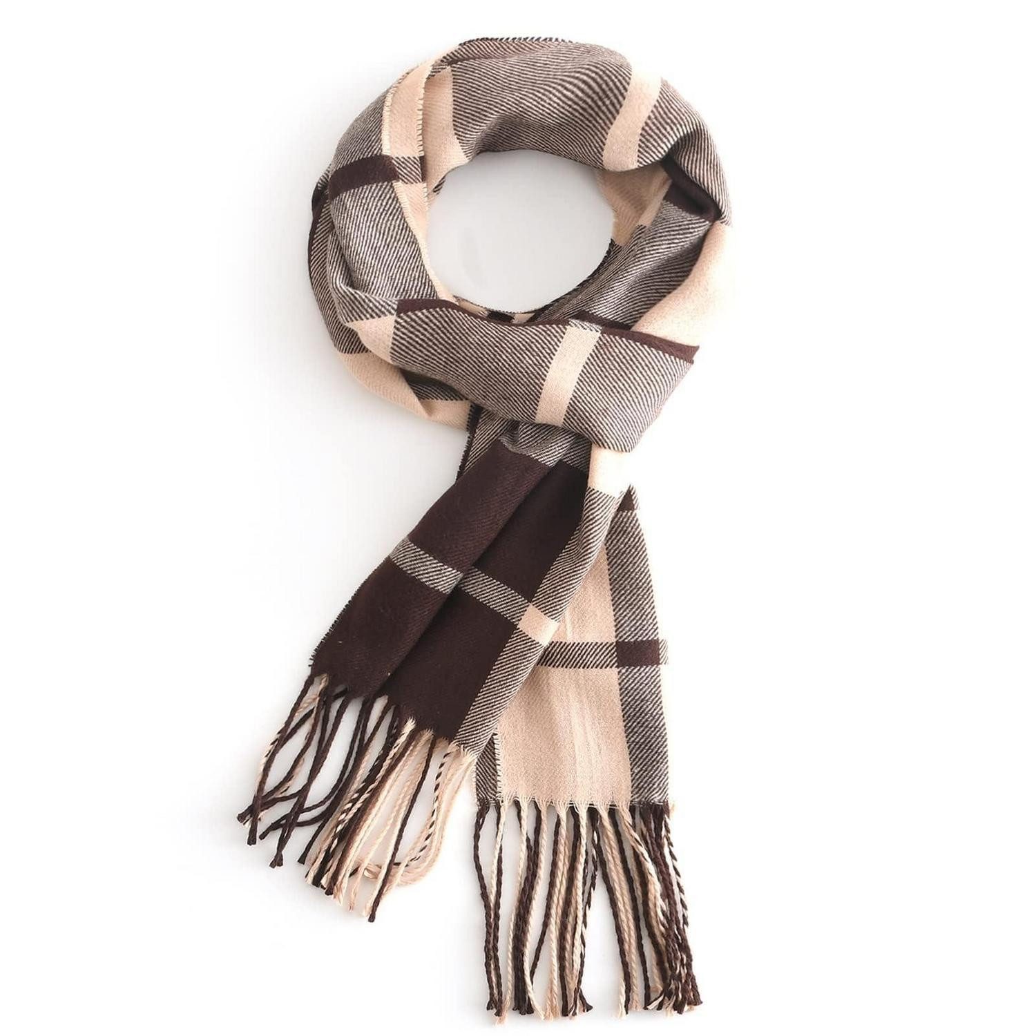 LuxusKollektion Karotuch Tartan Schal kariert 190x33cm