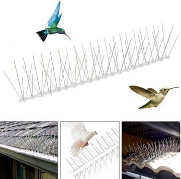 BAYLI Vogel-Schreck Taubenabwehr Spikes für Balkon, Vogelabwehr aus Edelstahl, Vogelschr