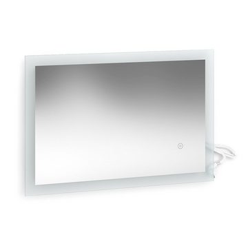 Y&D Premium Line Badspiegel Wandspiegel LED-Spiegel Weiß 60x40cm dimmbar