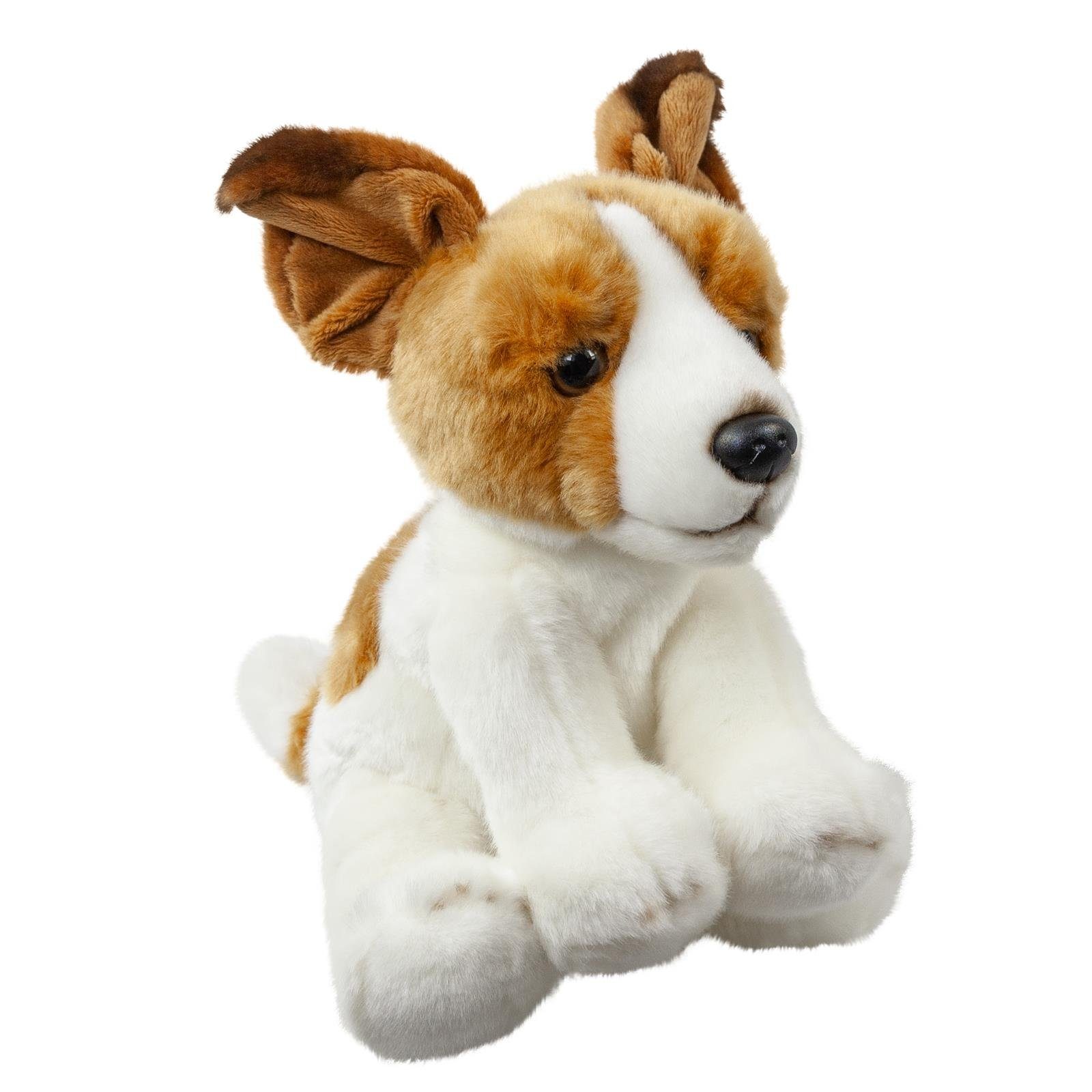 Teddys Rothenburg Kuscheltier Hund Jack Russel Terrier 26 cm sitzend Stofftier Plüschhund