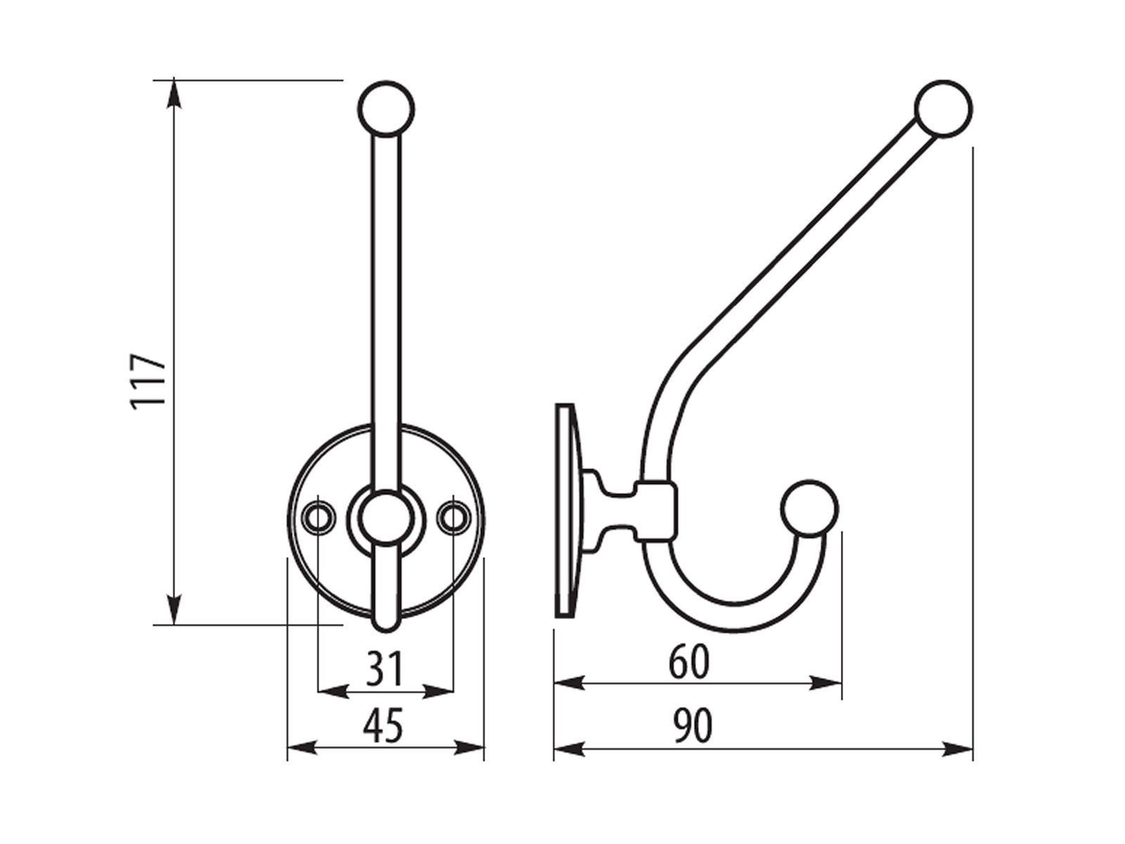 SO-TECH® Garderobenhaken MARIELLA, Metall, 117 x günstig online kaufen