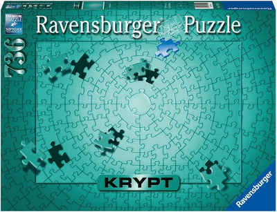 Ravensburger Puzzle Krypt Metallic Mint, 736 Puzzleteile, Made in Germany, FSC® - schützt Wald - weltweit