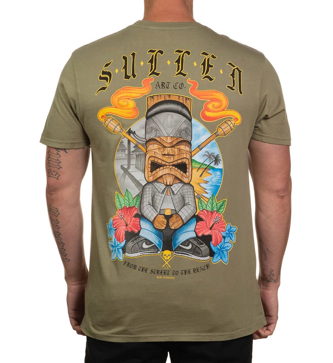 Sullen Clothing T-Shirt Tiki Cholo Sage