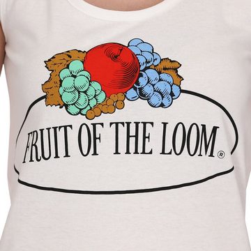 Fruit of the Loom T-Shirt √§rmelloses Damen T-Shirt mit Vintage-Logo