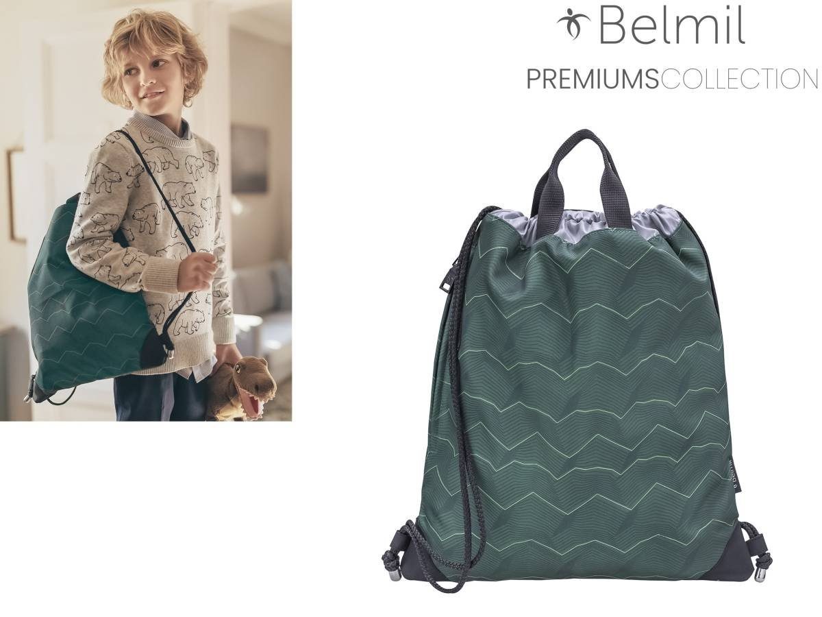 Belmil Sporttasche Twist of Lime, Turnbeutel, Schulsporttasche, Gym-Bag, für Jungen