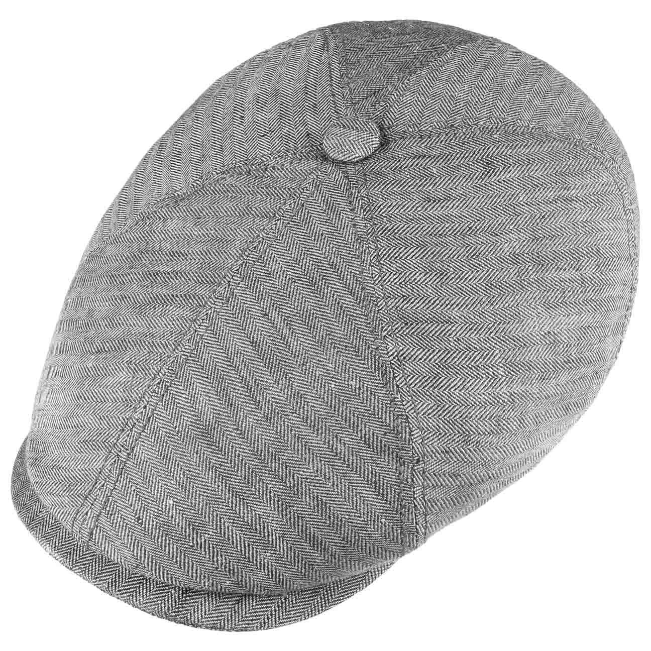 Stetson Flat Cap (1-St) Ballonmütze mit Schirm, Made in the EU