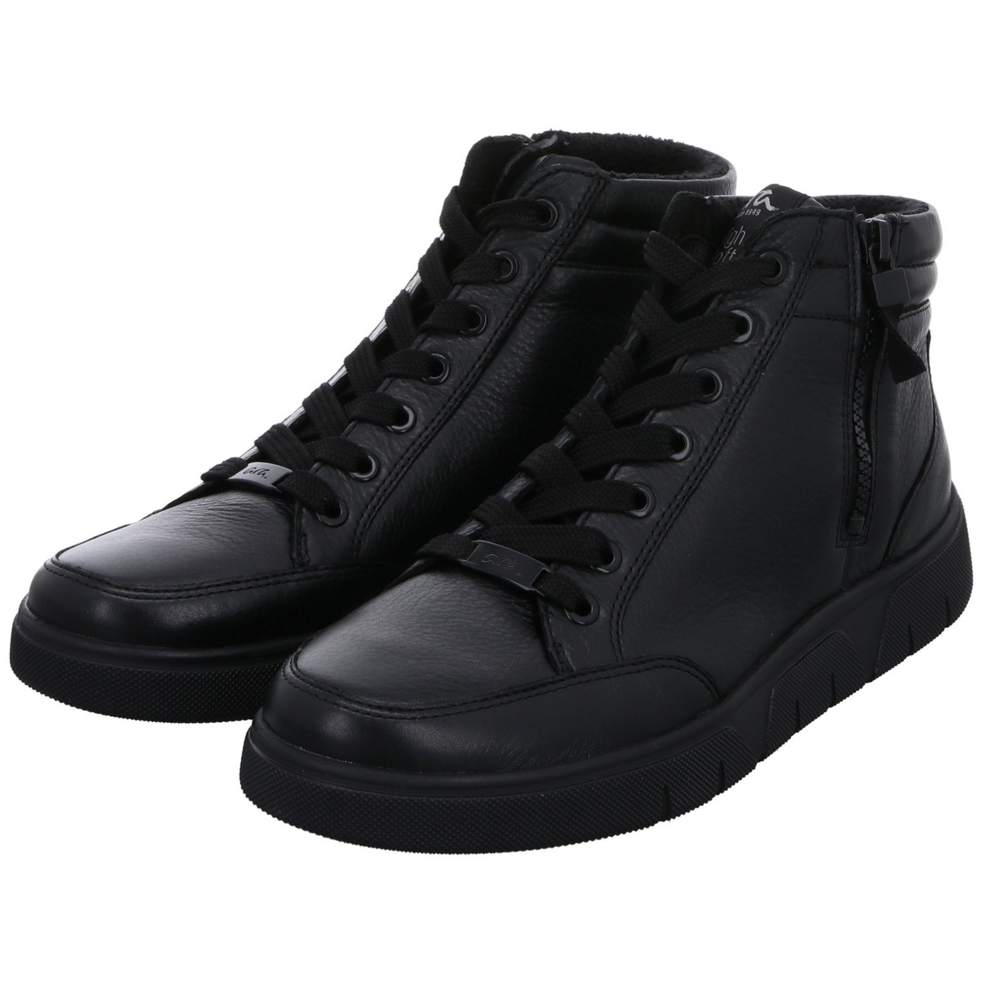 Rom-Sport Schnürstiefelette Sneaker Schuhe Damen Ara 2.0 Glattleder schwarz 046706 Sneaker