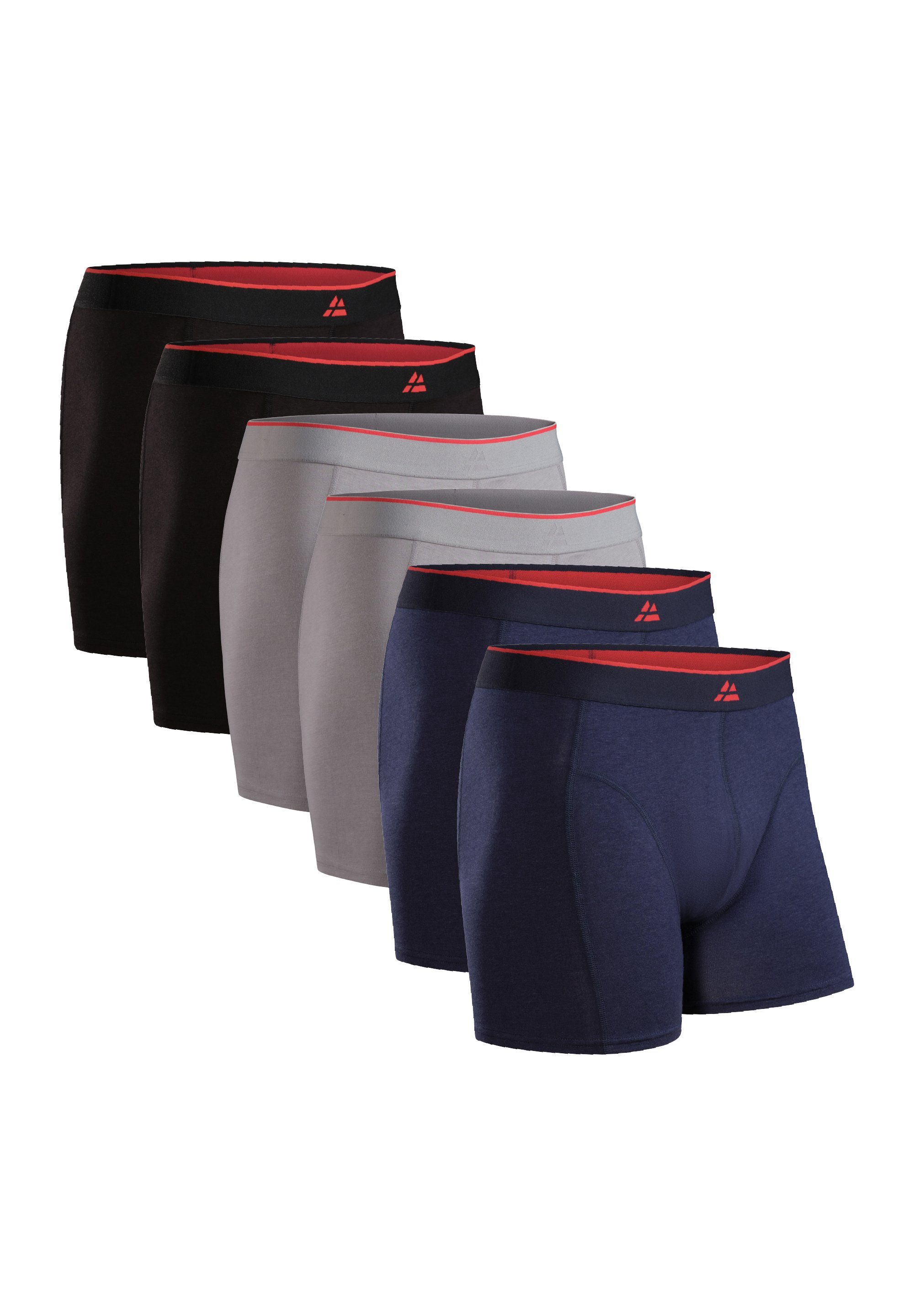 DANISH ENDURANCE Boxershorts Bamboo Trunks (Packung, 6-St) Superweicher Komfort Multicolor