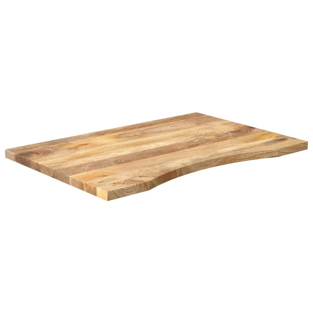 vidaXL Tischplatte Schreibtischplatte mit Aussparung 100x60x2,5cm Massivholz