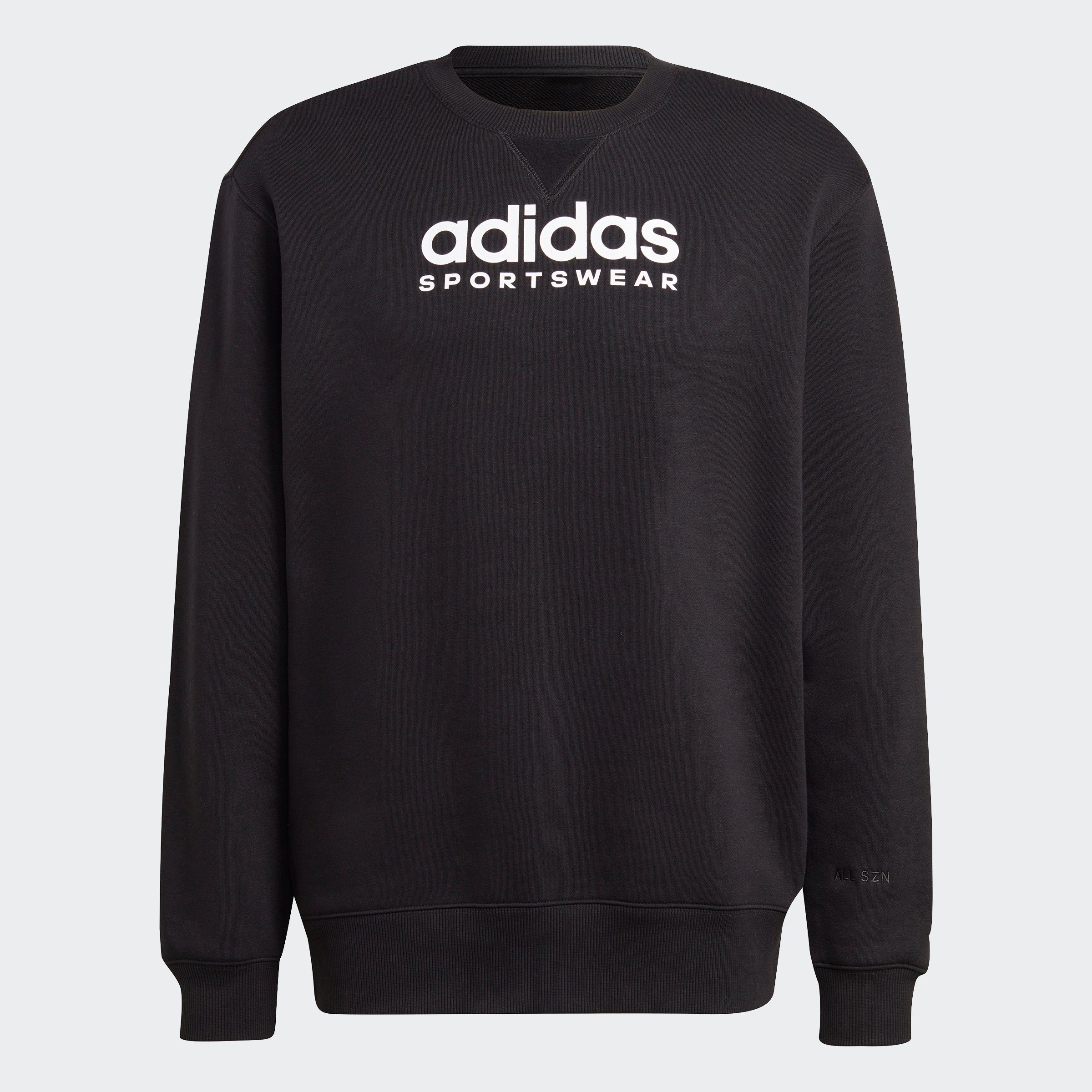 ALL SZN adidas Black FLEECE GRAPHIC Sweatshirt Sportswear