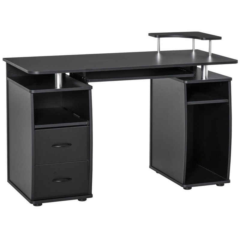 HOMCOM Computertisch »Computertisch mit 2 Schubladen«