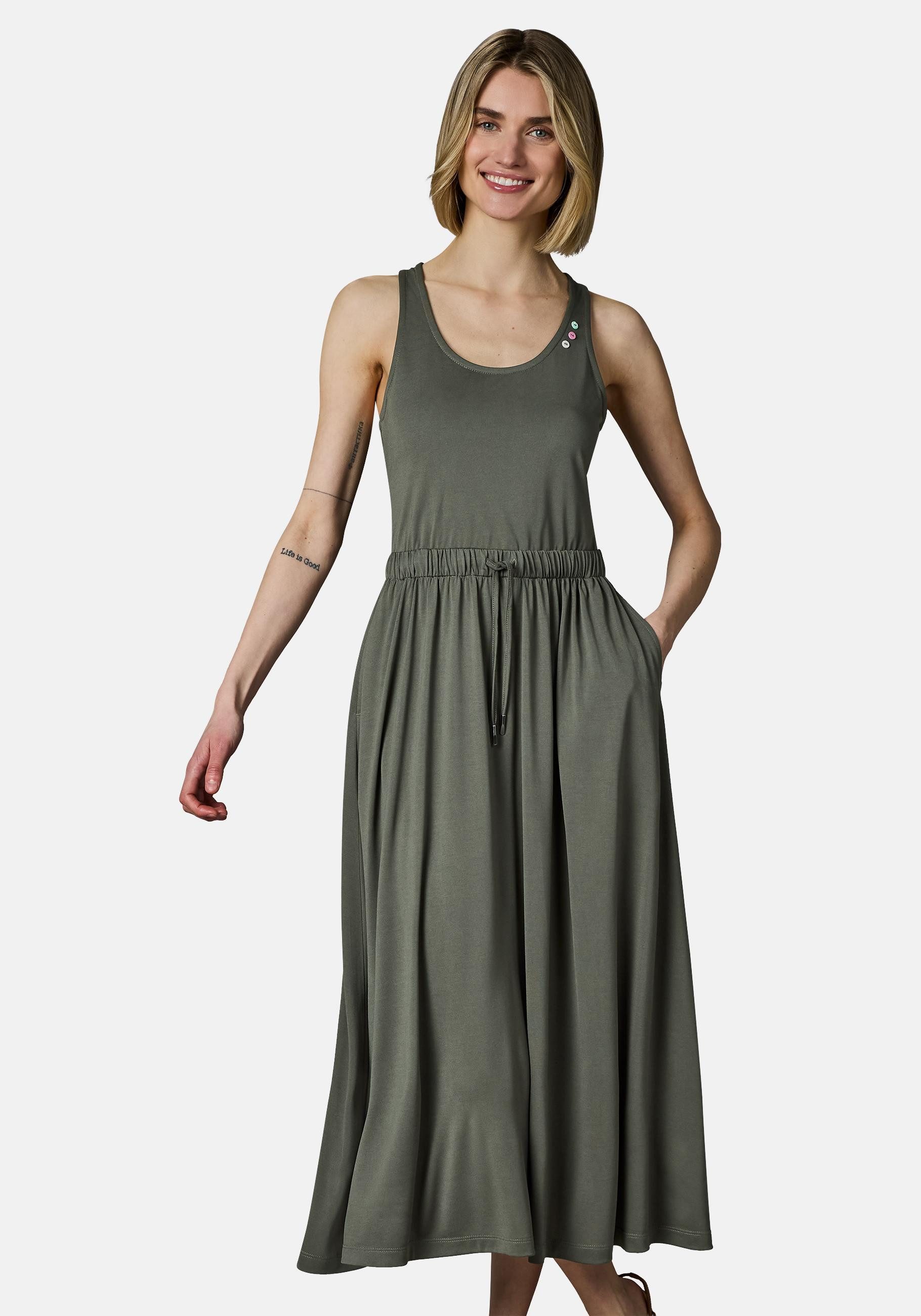 Ragwear Shirtkleid Mauglia YOUMODO Sommerkleid mit Trägern und Taillenzugband