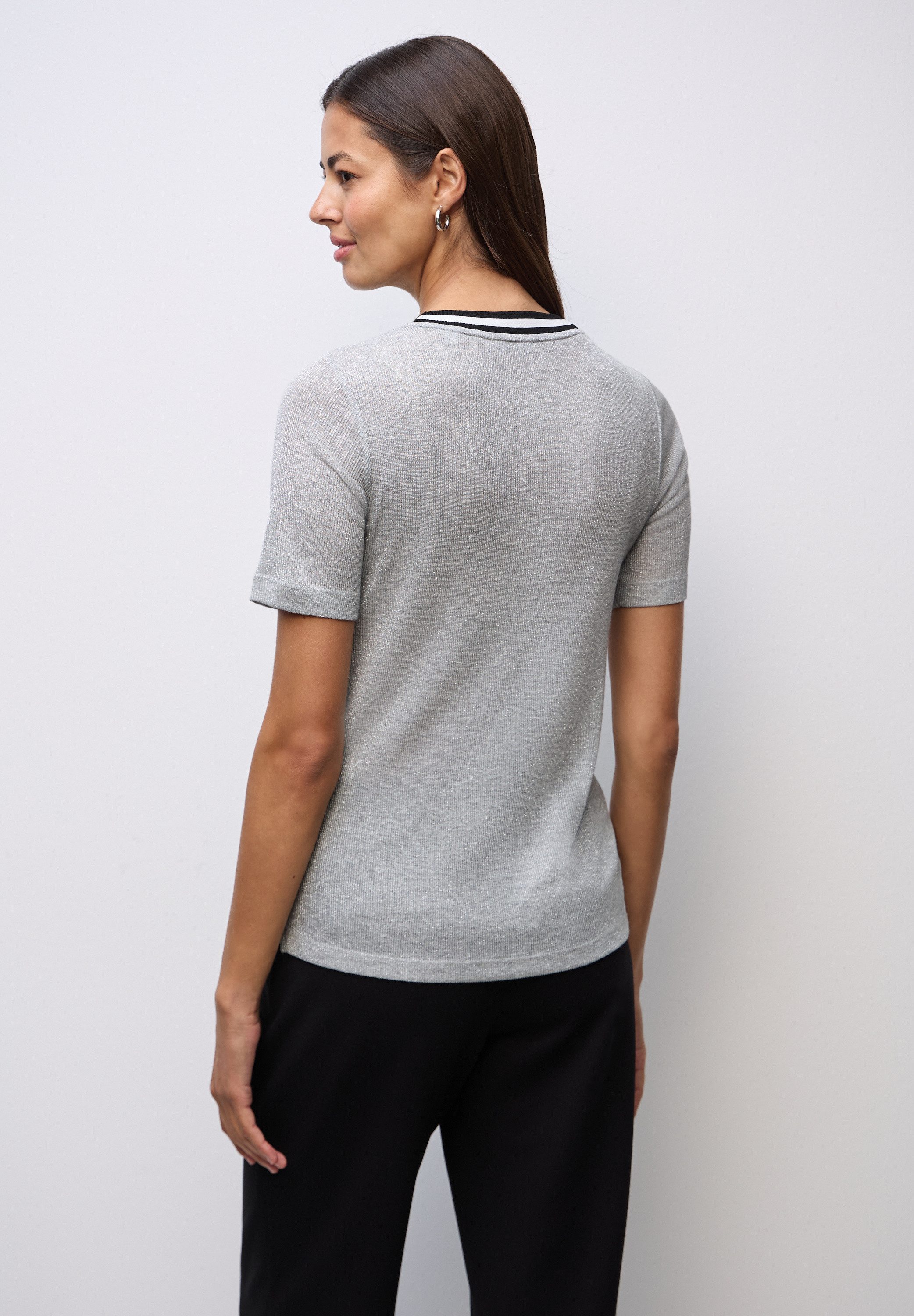 STREET ONE T-Shirt im Glitzer-Look günstig online kaufen